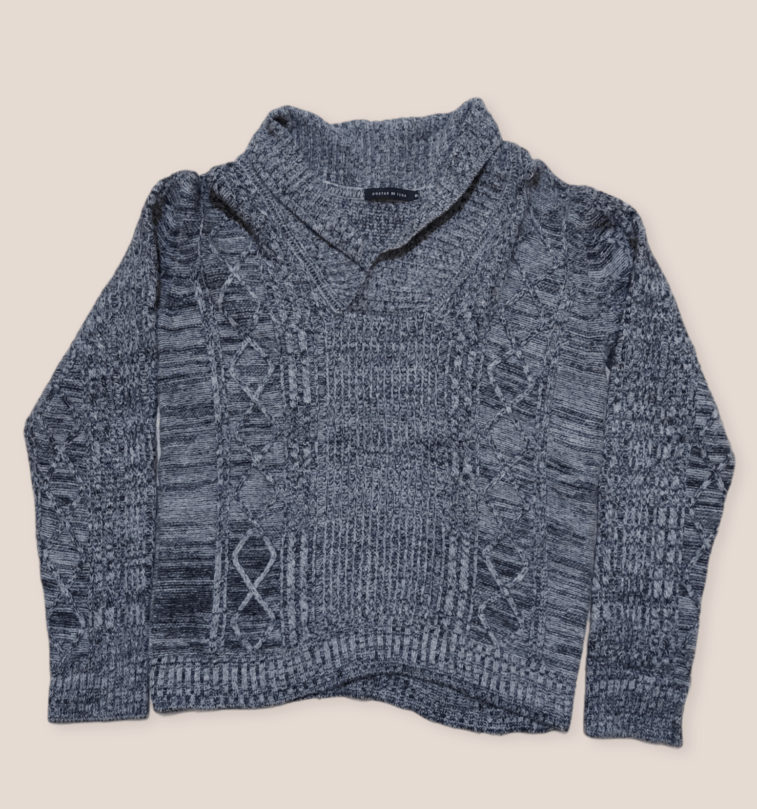 If Six Was Nine Gostar De Fuga Shawl Collar Knitwear Size US M / EU 48-50 / 2 - 1 Thumbnail