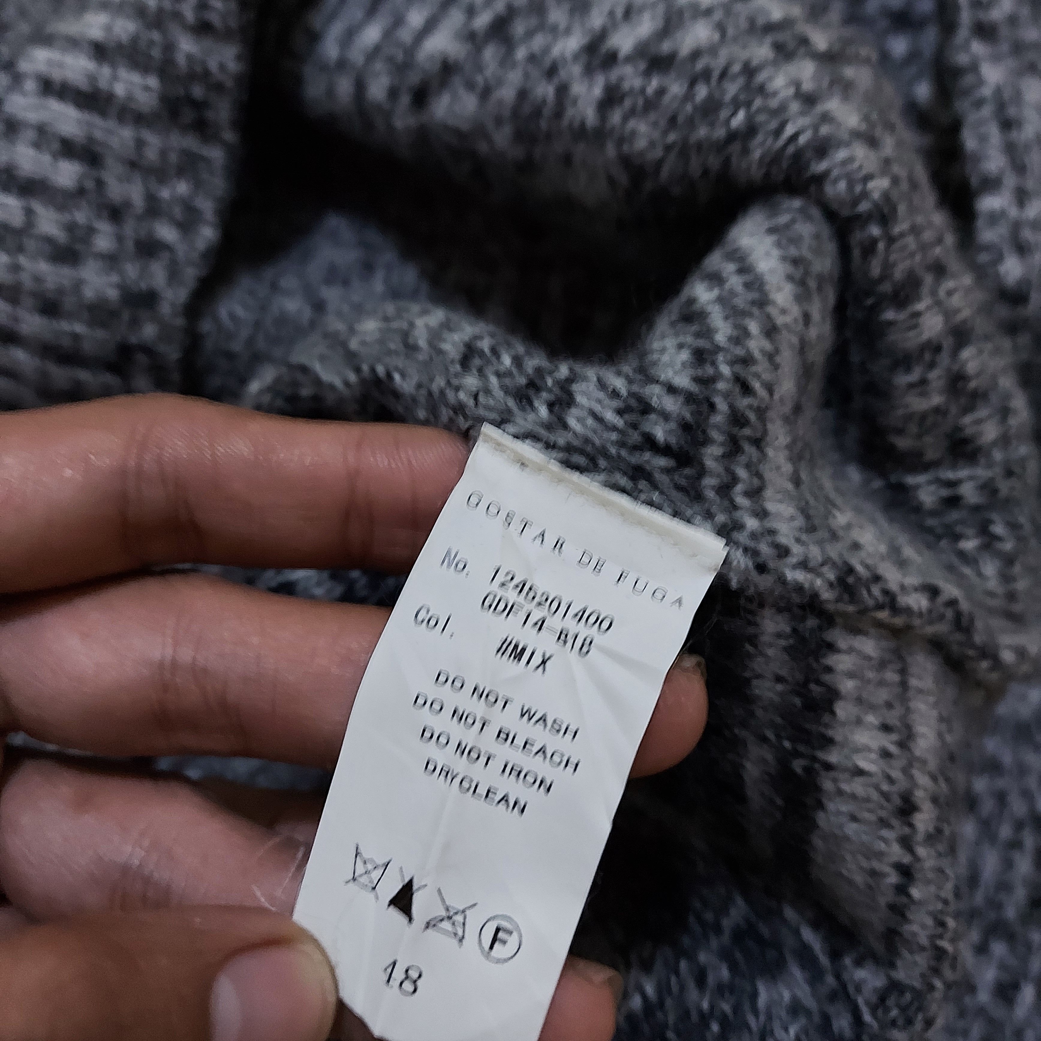 If Six Was Nine Gostar De Fuga Shawl Collar Knitwear Size US M / EU 48-50 / 2 - 5 Thumbnail