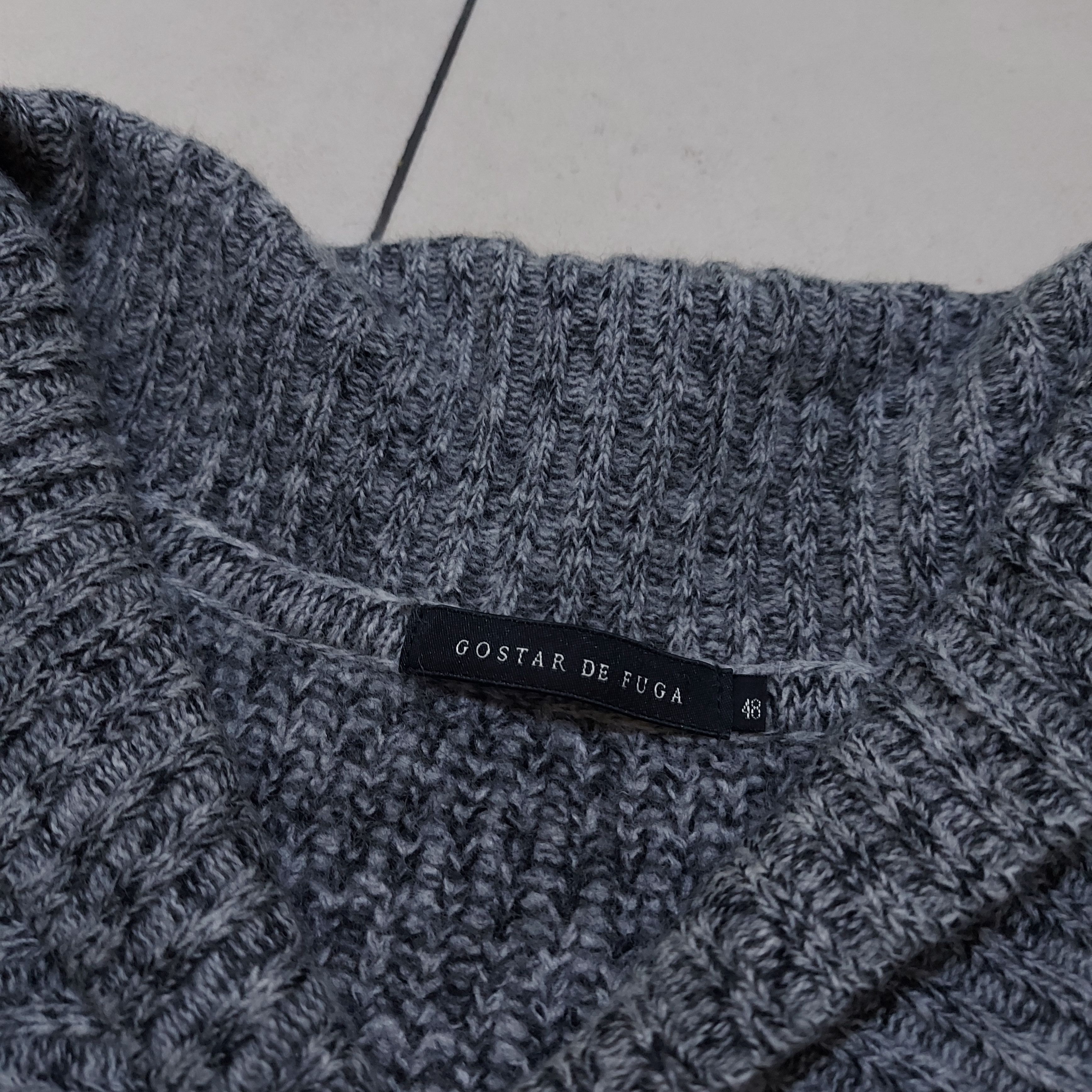 If Six Was Nine Gostar De Fuga Shawl Collar Knitwear Size US M / EU 48-50 / 2 - 6 Thumbnail