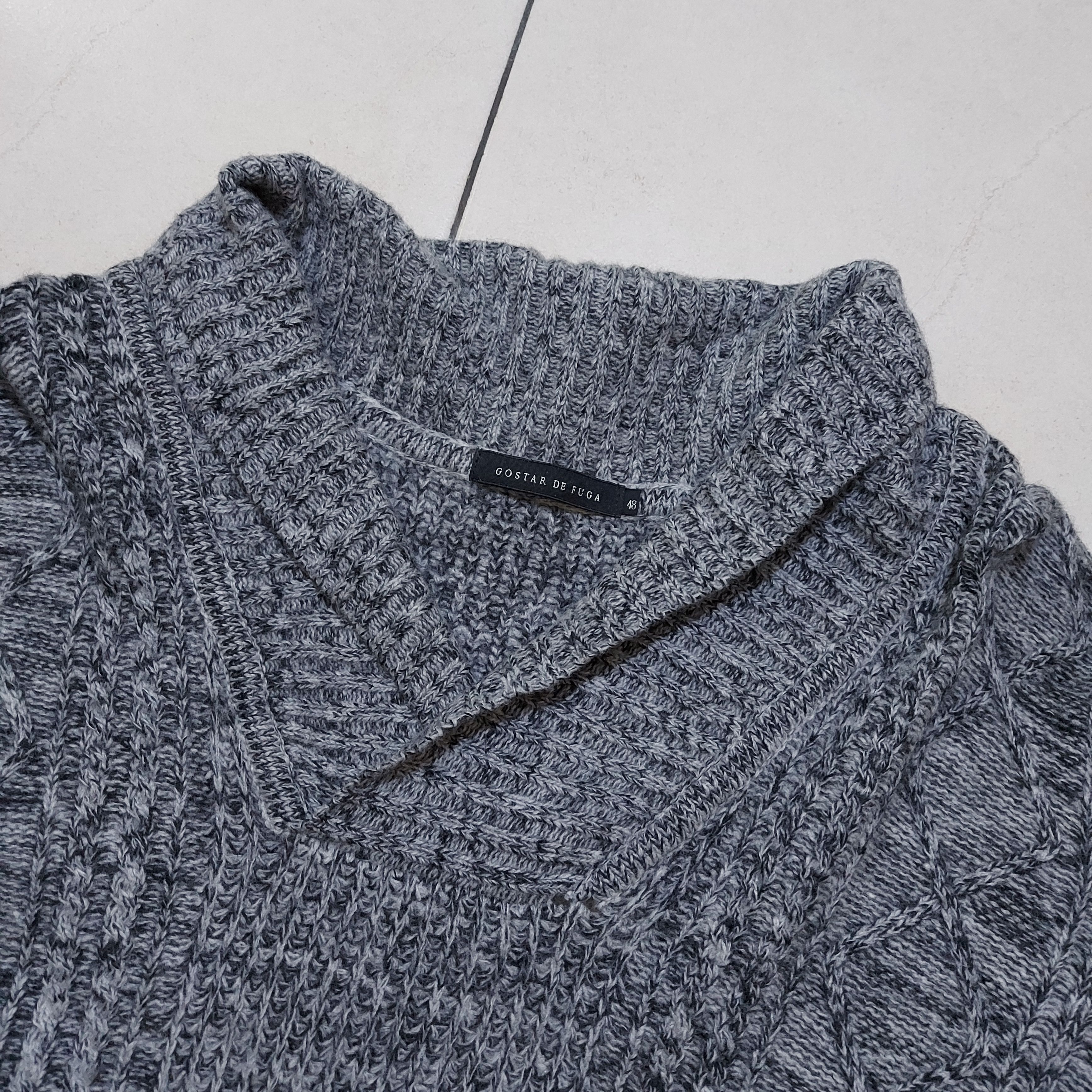 If Six Was Nine Gostar De Fuga Shawl Collar Knitwear Size US M / EU 48-50 / 2 - 7 Thumbnail