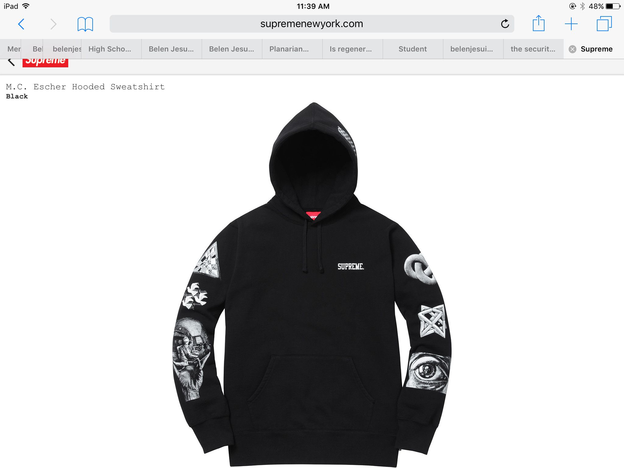 Supreme Mc Escher Hoodie | Grailed