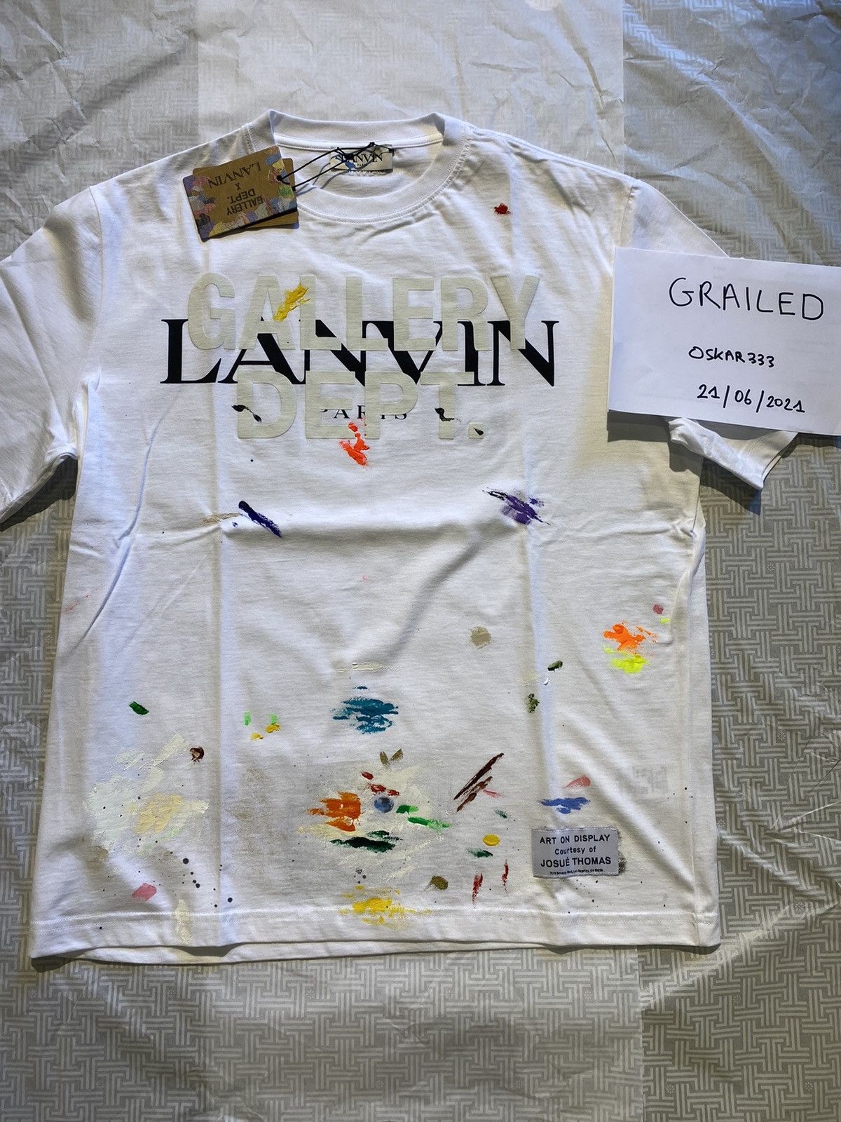 Gallery Dept. × Lanvin Lanvin x Gallery Dept. Painted t-shirt size 