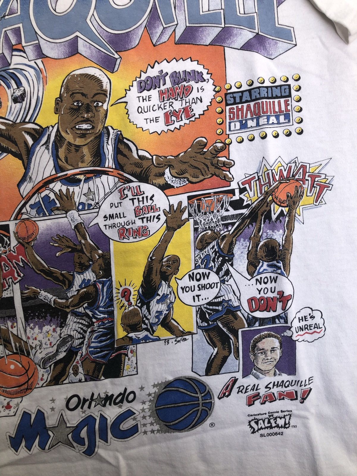 NBA × Salem Sportswear × Vintage 1990s Unreal Shaquille Comic 