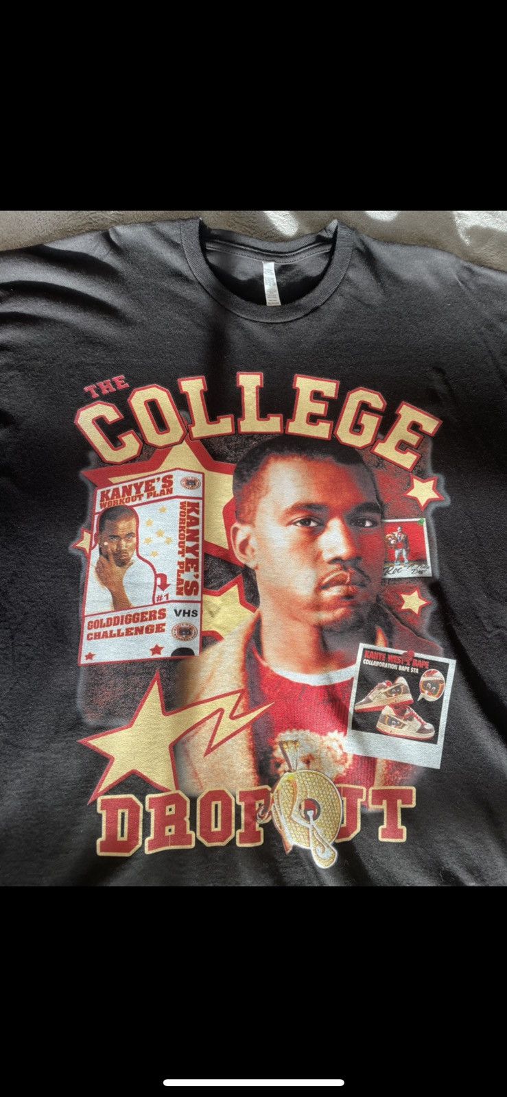 Darien Bruze Kanye West College Drop-Out T Shirt Size US XXL / EU 58 / 5 - 2 Thumbnail