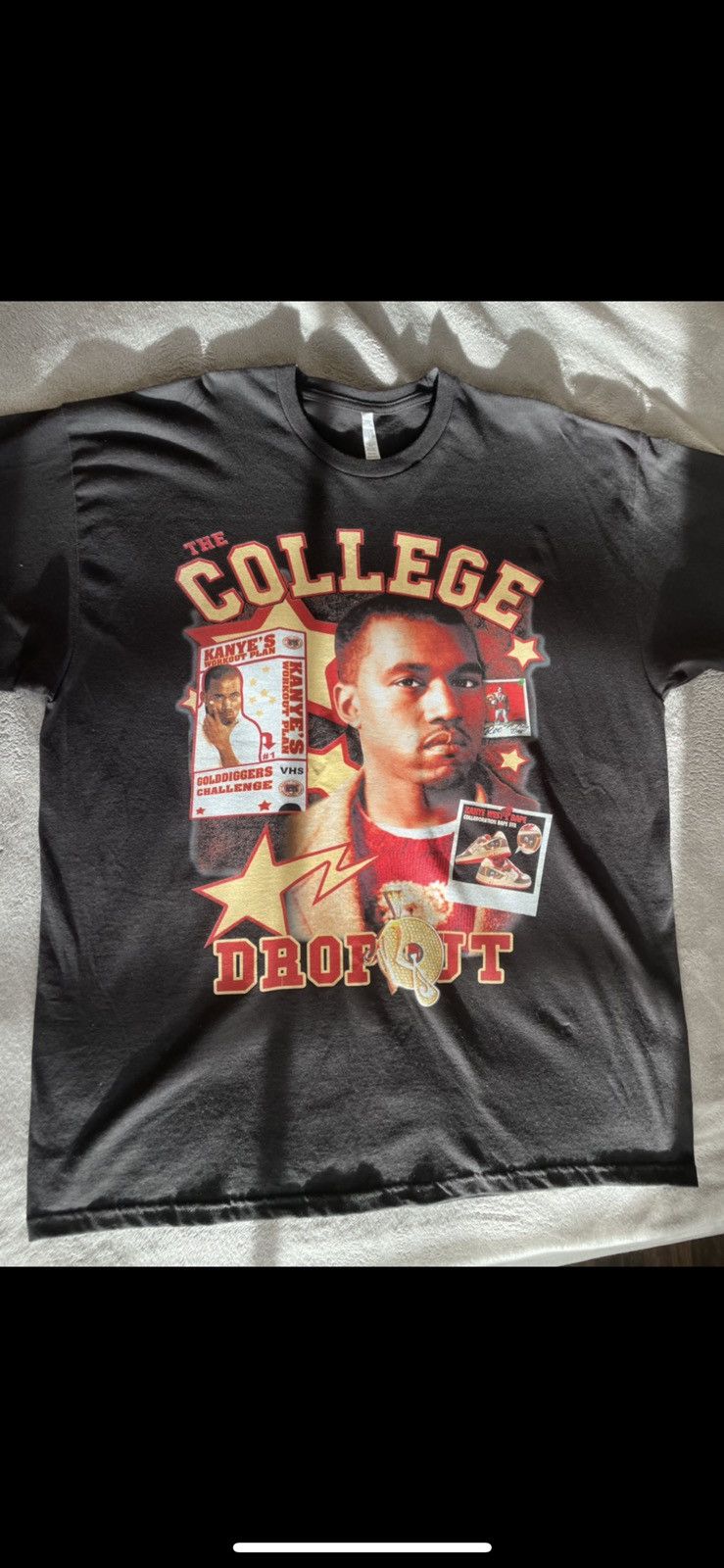 Darien Bruze Kanye West College Drop-Out T Shirt Size US XXL / EU 58 / 5 - 1 Thumbnail