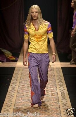 RARE RUNWAY VERSACE DV Nylon Shimmer Pants