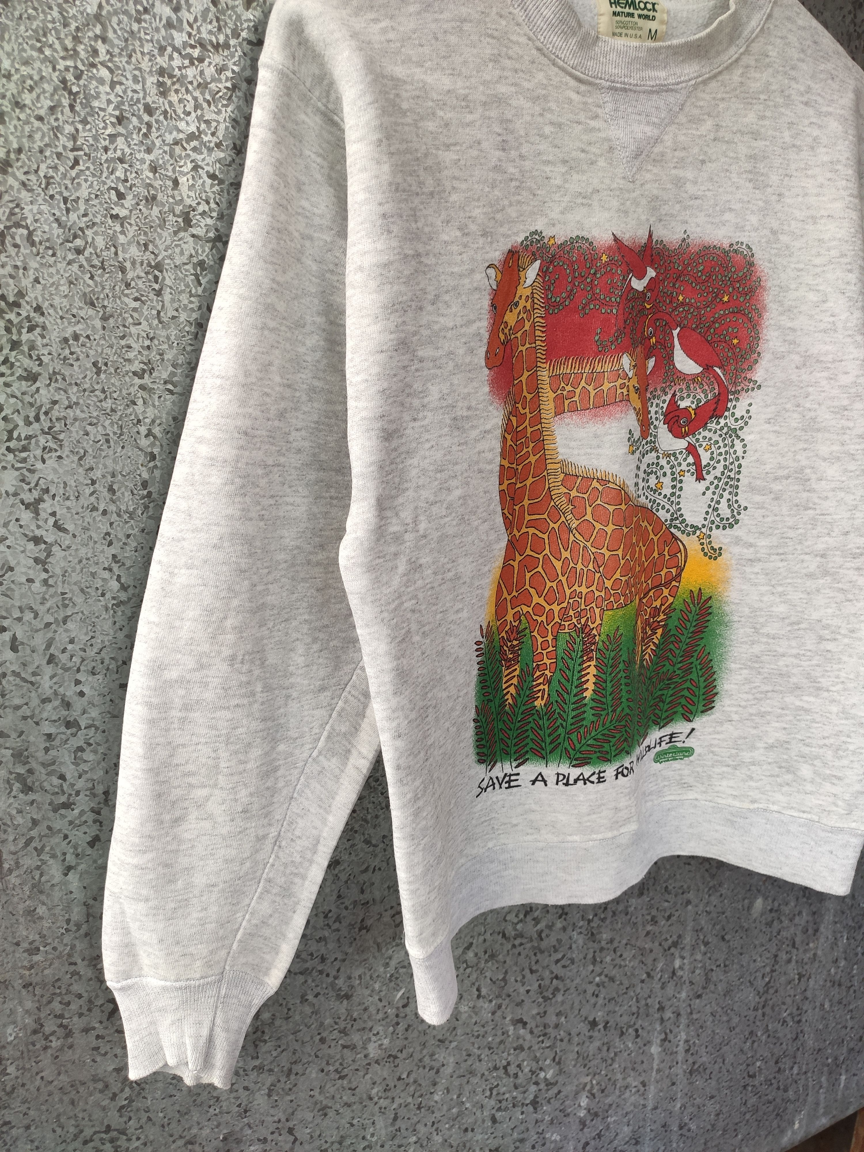 Habitat Vintage 80s Vintage Hemlock Nature World Sweatshirt Size US S / EU 44-46 / 1 - 4 Thumbnail