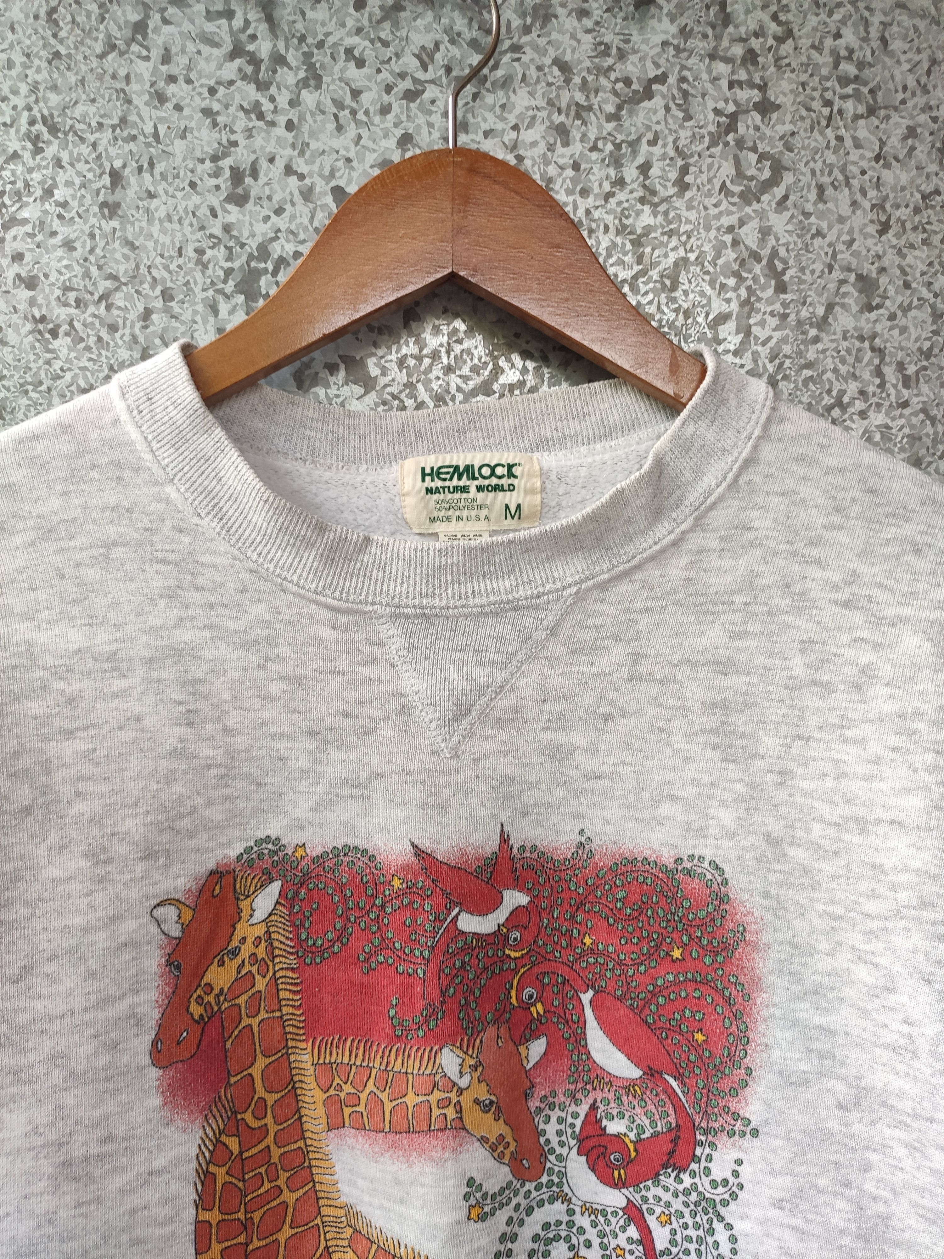 Habitat Vintage 80s Vintage Hemlock Nature World Sweatshirt Size US S / EU 44-46 / 1 - 3 Thumbnail