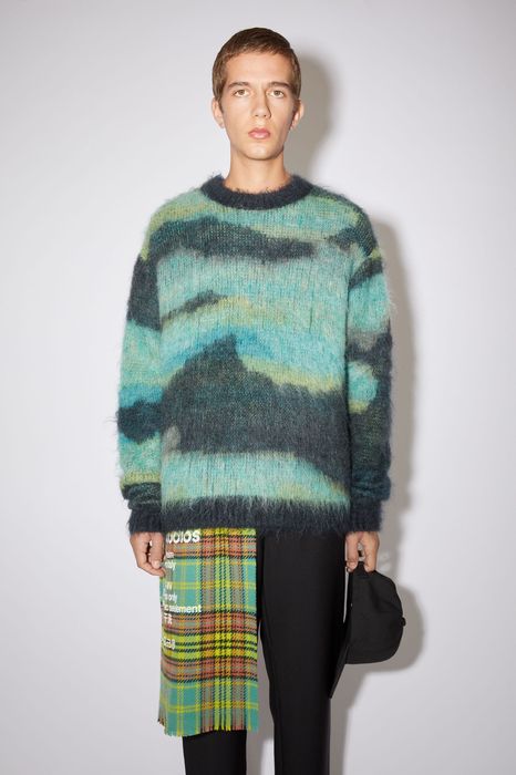 Acne Studios RARE GRAIL camo texturized mohair sweater | Grailed