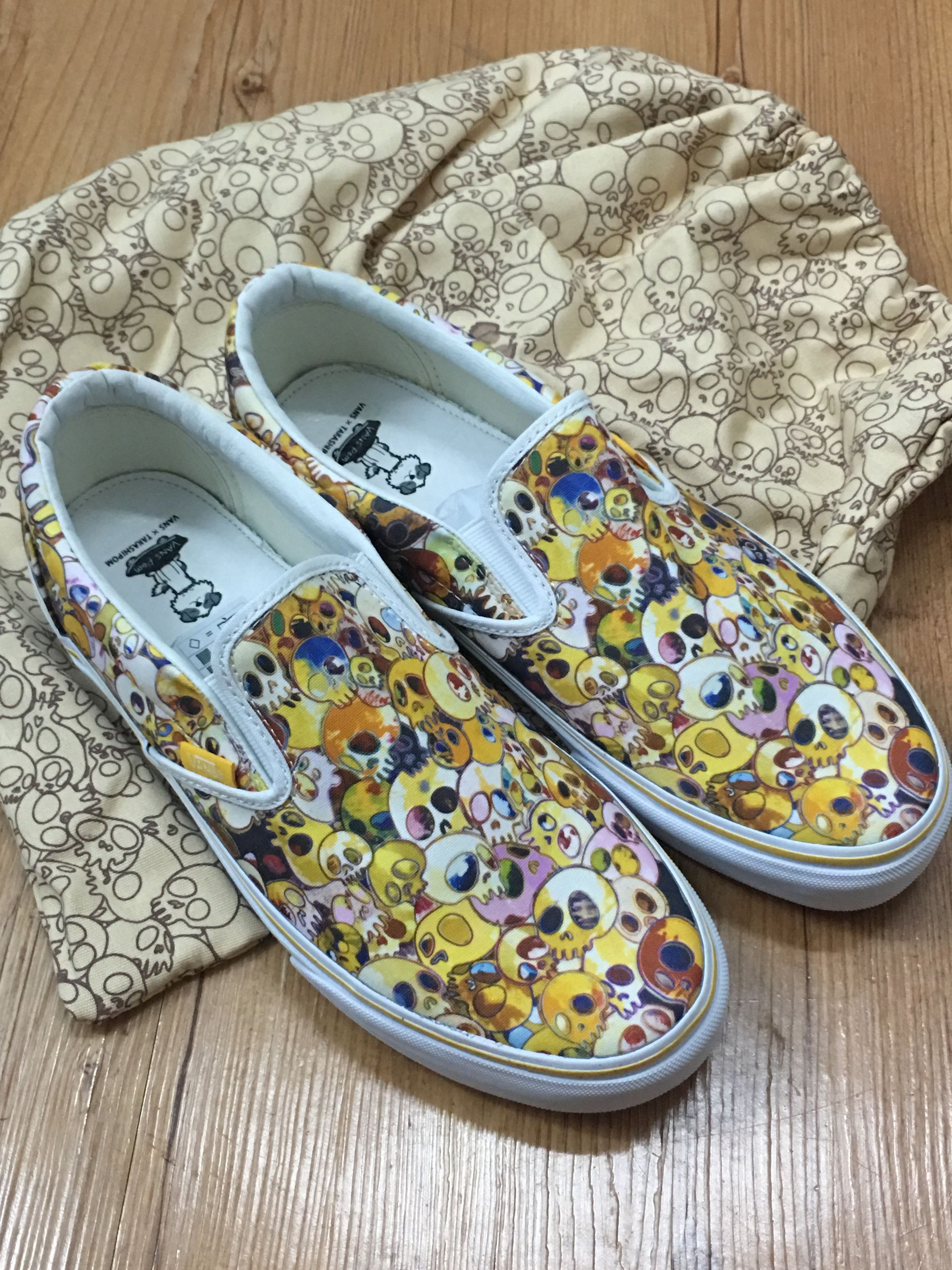 Takashi Murakami Slip On LX 'Yellow Skull' - Vans - VN 0ZSIGUI