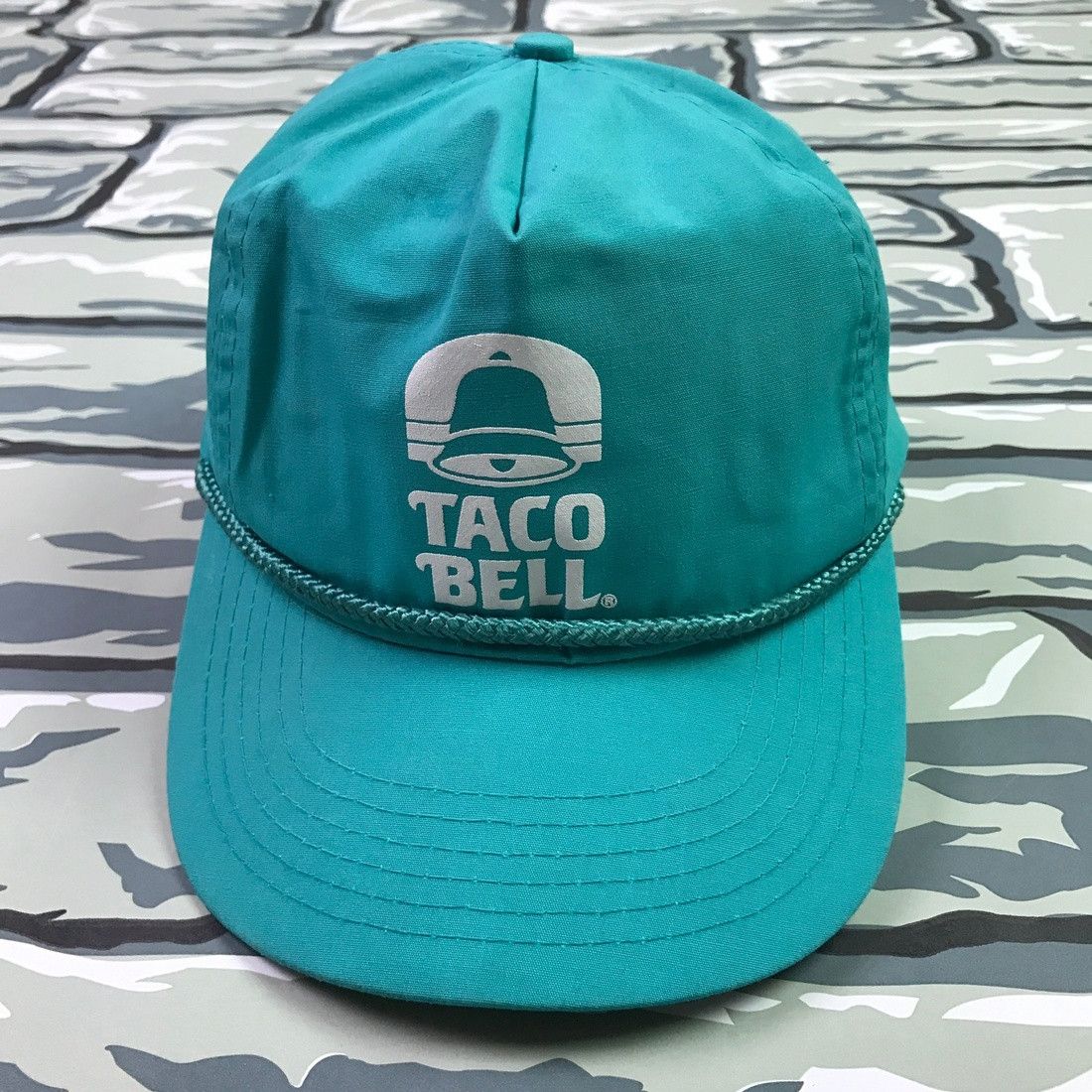 Vintage VTG 90s Taco Bell Snapback Teal Rare | Grailed