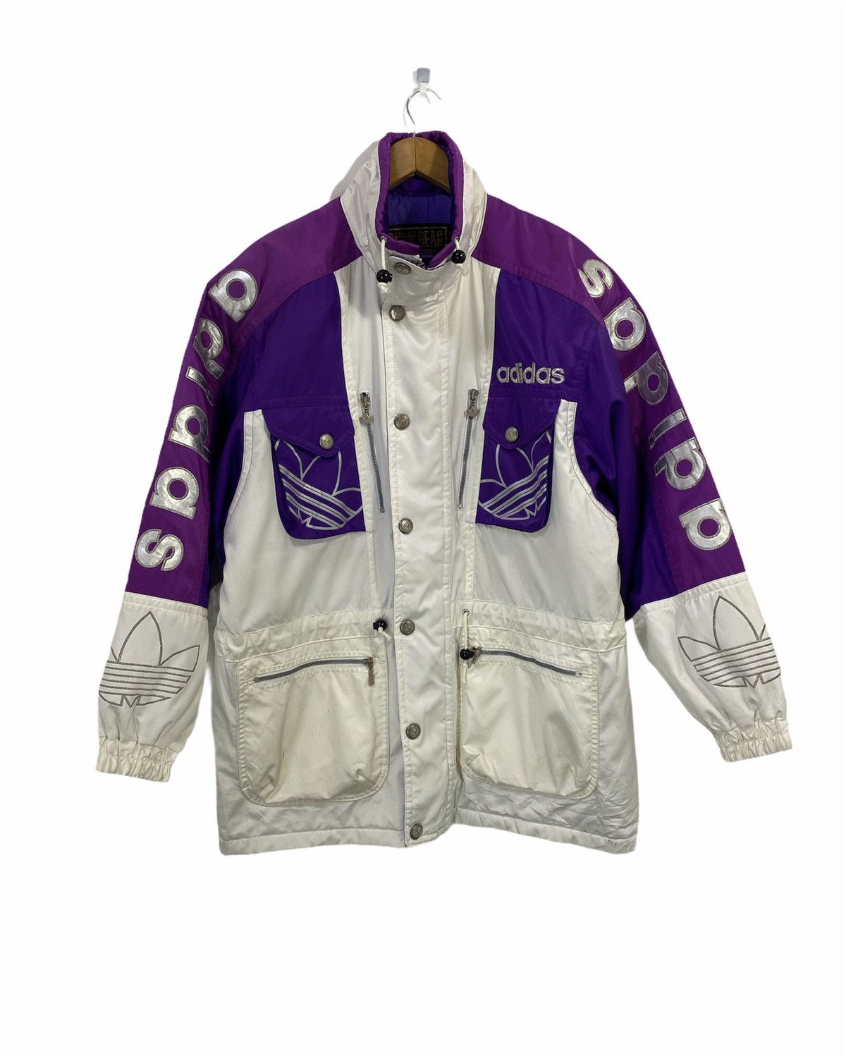 Adidas Vintage 90’s Adidas Snow Gear The Three Stripe Big Logo Size US L / EU 52-54 / 3 - 1 Thumbnail
