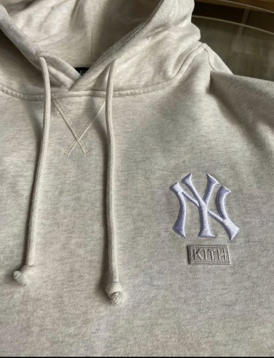 Kith KITH NEW YORK YANKEES WILLIAMS HOODIE OATMEAL SWEATSHIRT XL