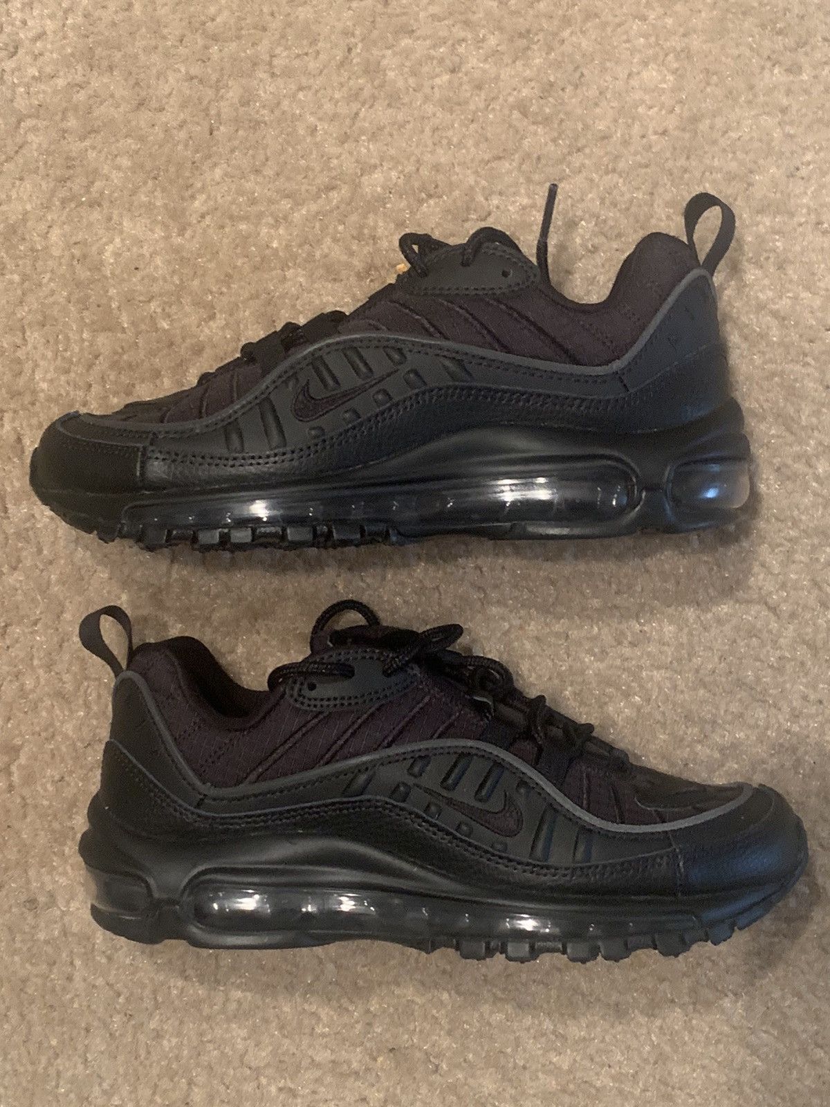 Nike Air Max 98 Triple Black Low Top Sneakers