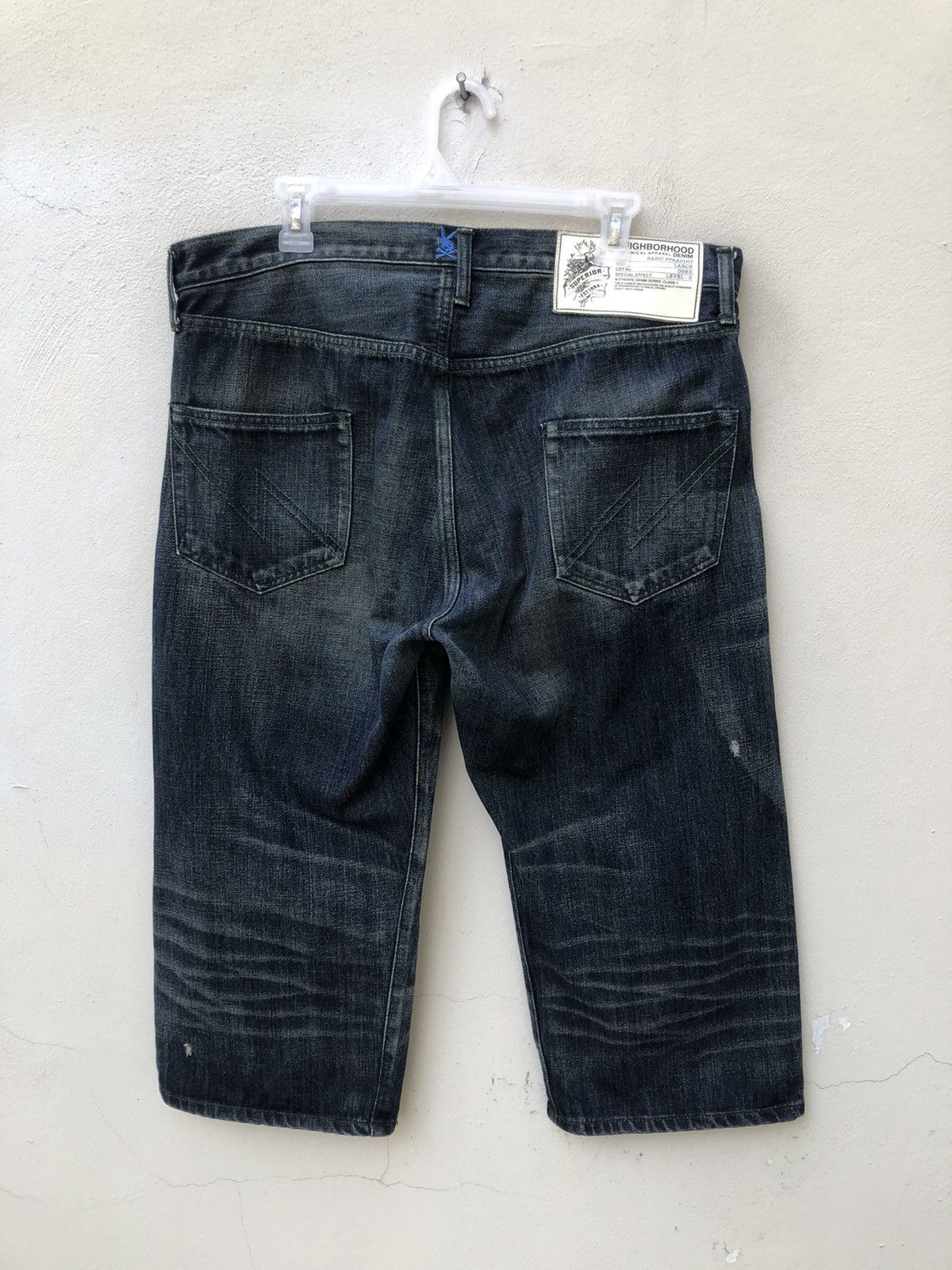 Neighborhood Neighborhood Japan Ripped Selvedge Denim Cropped Pant Size US 34 / EU 50 - 15 Thumbnail