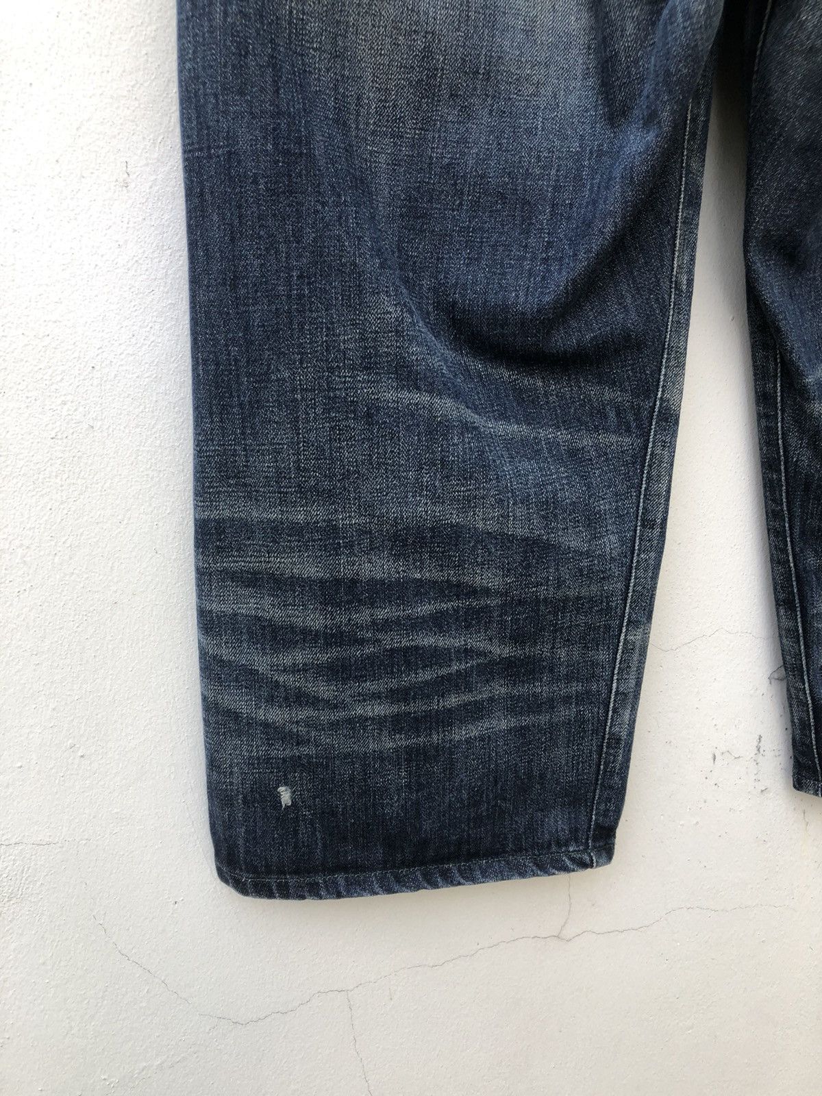 Neighborhood Neighborhood Japan Ripped Selvedge Denim Cropped Pant Size US 34 / EU 50 - 17 Thumbnail