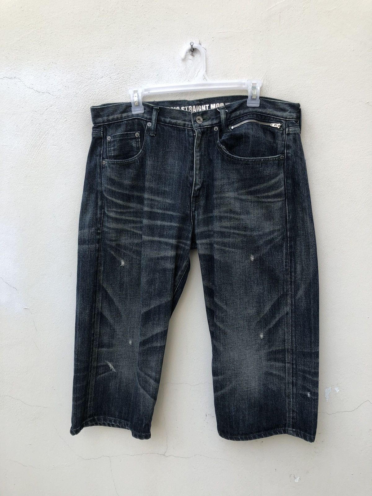 Neighborhood Neighborhood Japan Ripped Selvedge Denim Cropped Pant Size US 34 / EU 50 - 8 Thumbnail