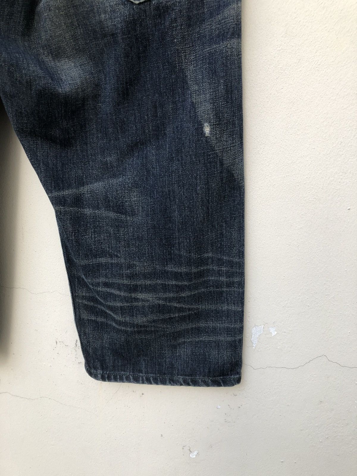 Neighborhood Neighborhood Japan Ripped Selvedge Denim Cropped Pant Size US 34 / EU 50 - 20 Thumbnail