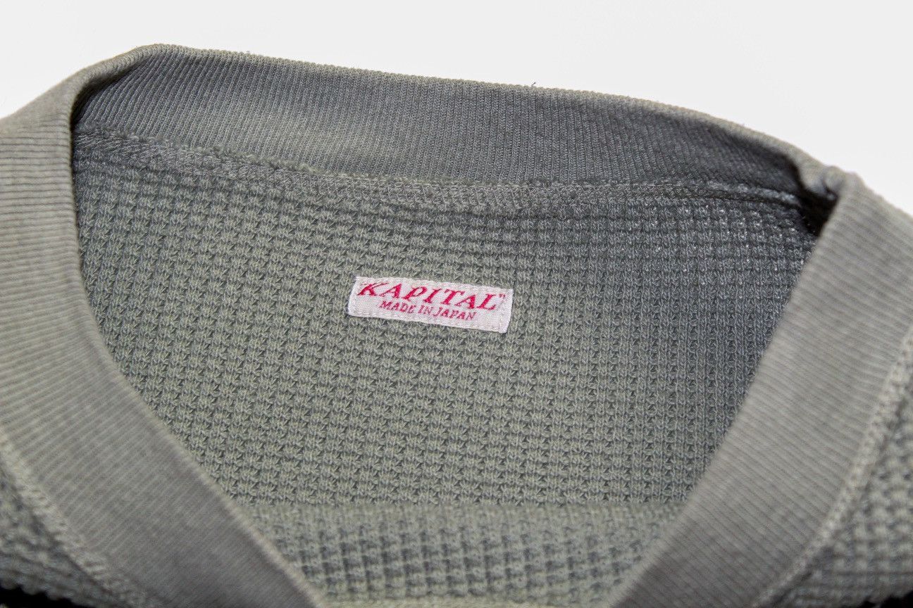 Kapital Big Waffle Crewneck Sweatshirt Size US M / EU 48-50 / 2 - 3 Thumbnail