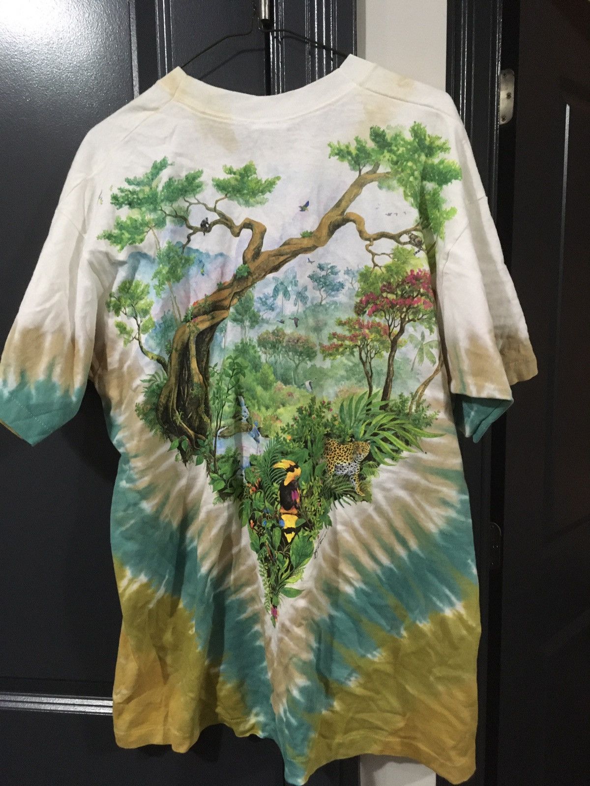 Liquid Blue Vintage Liquid Blue Jungle Tee/All over Print Tie Dye Shirt Size US XL / EU 56 / 4 - 3 Thumbnail