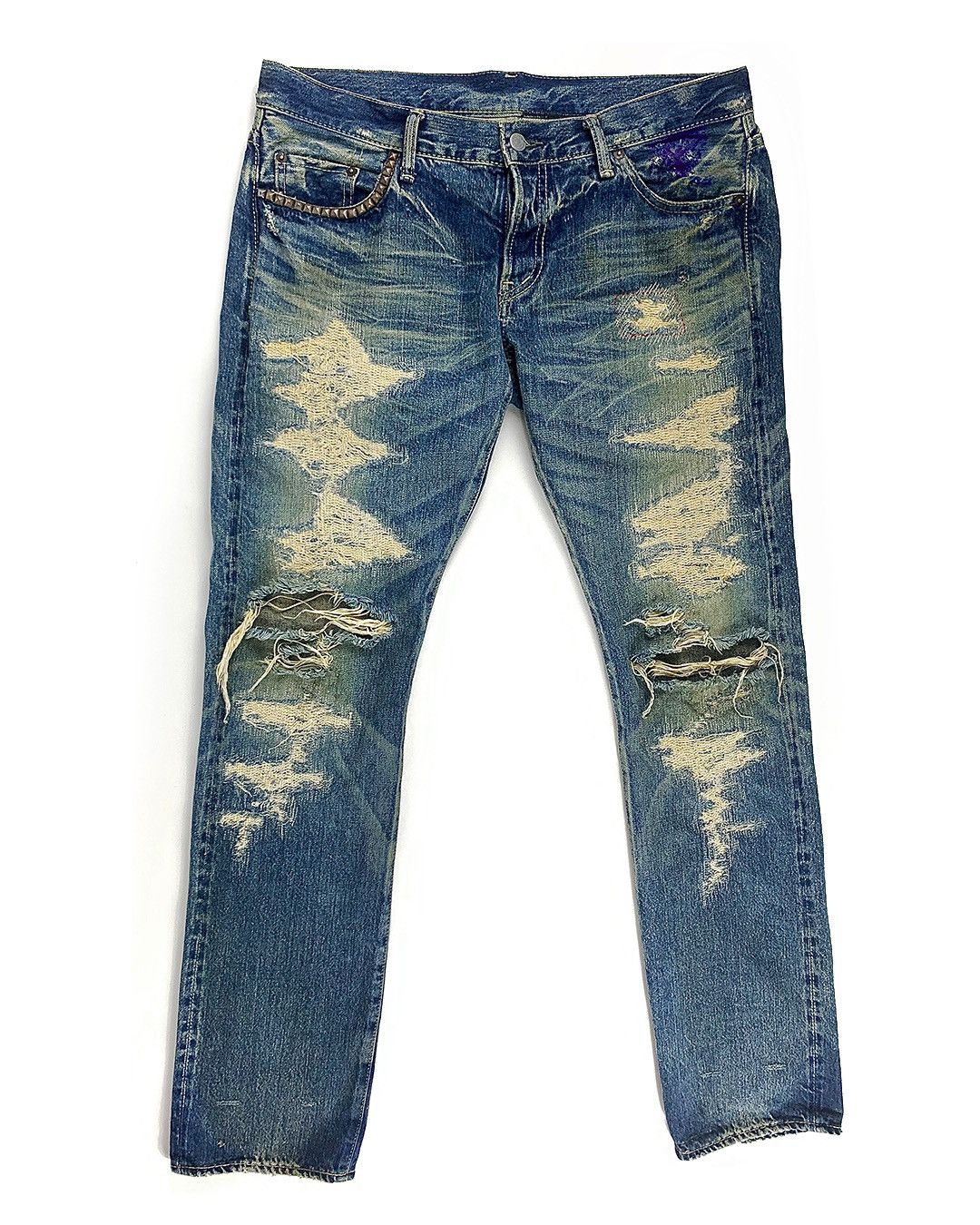 Hysteric Glamour Hysteric Glamour Distressed Scab Crash Denim | Grailed