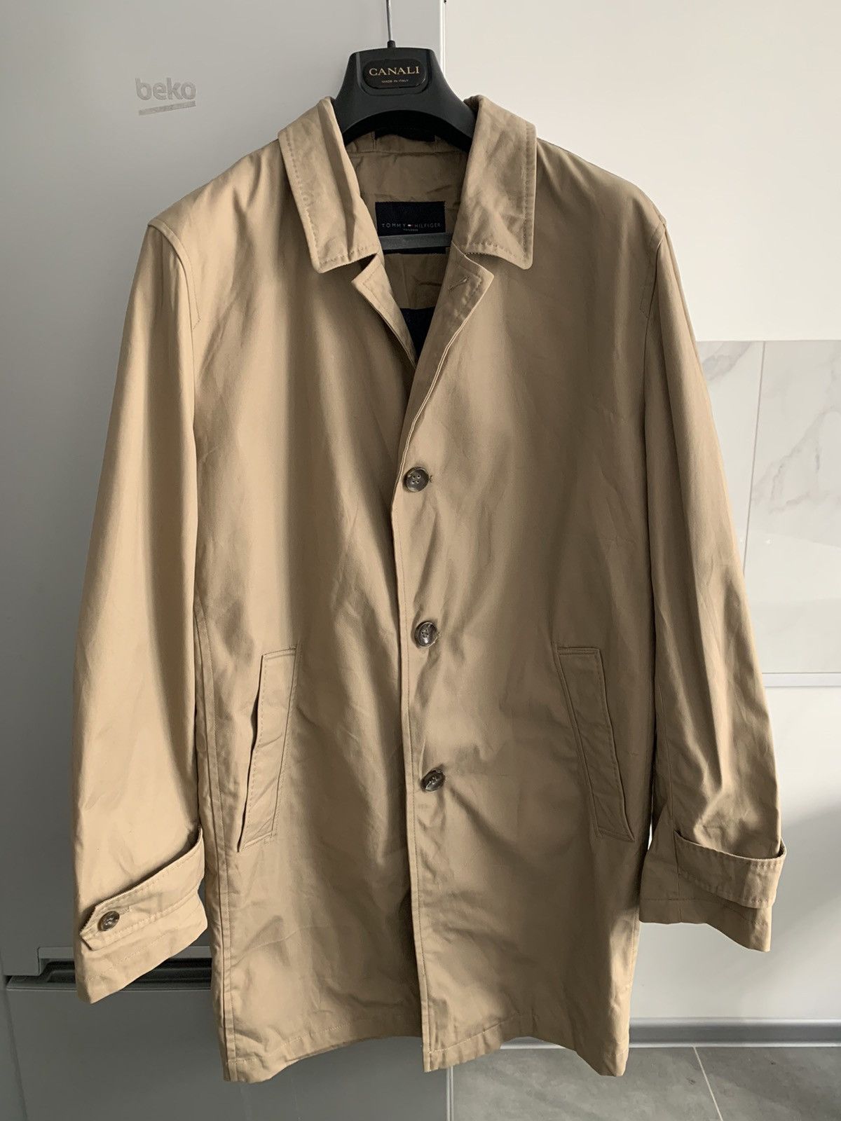 Tommy Hilfiger trench rain coat jacket beige