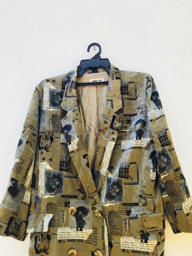 Japanese Brand × Vintage Vintage Alpha Club Designer Fashion Style Size L / US 10 / IT 46 - 3 Thumbnail