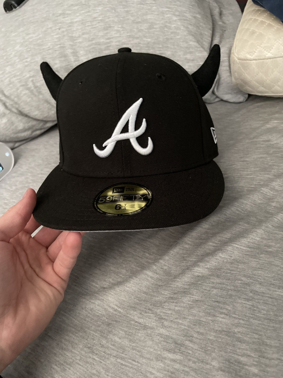 New Era New Era Atlanta Braves Devil Horn Fitted Hat Grailed