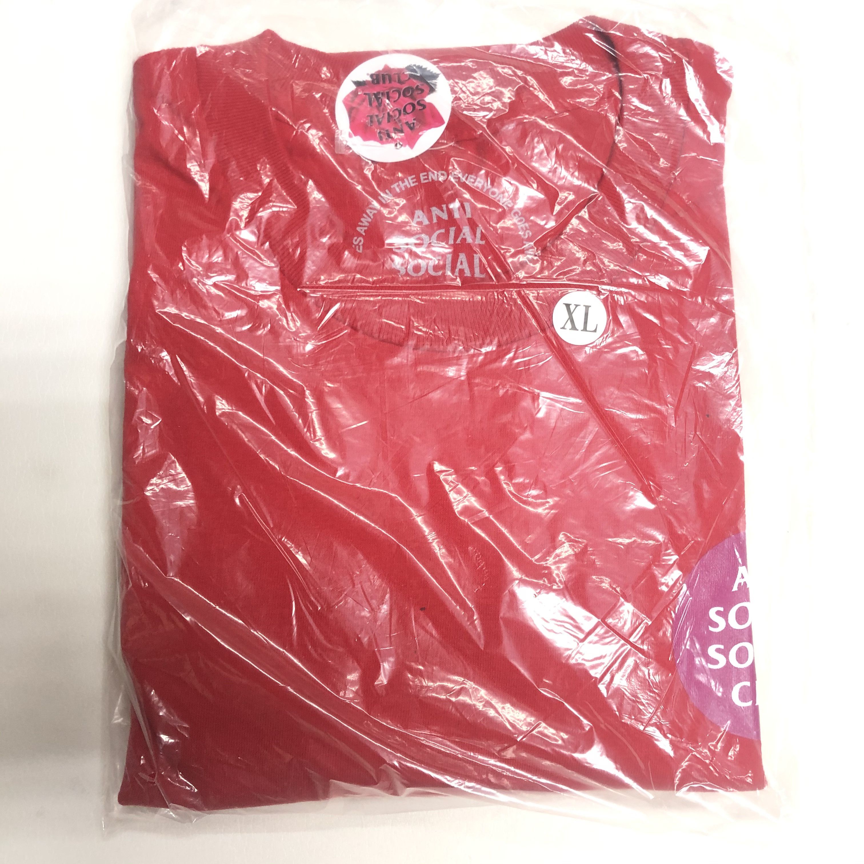 Anti Social Social Club DS ASSC Hypocrite Red Tee BAPE Kith Kaws FTP FOG CDG VLONE Size US XL / EU 56 / 4 - 2 Thumbnail