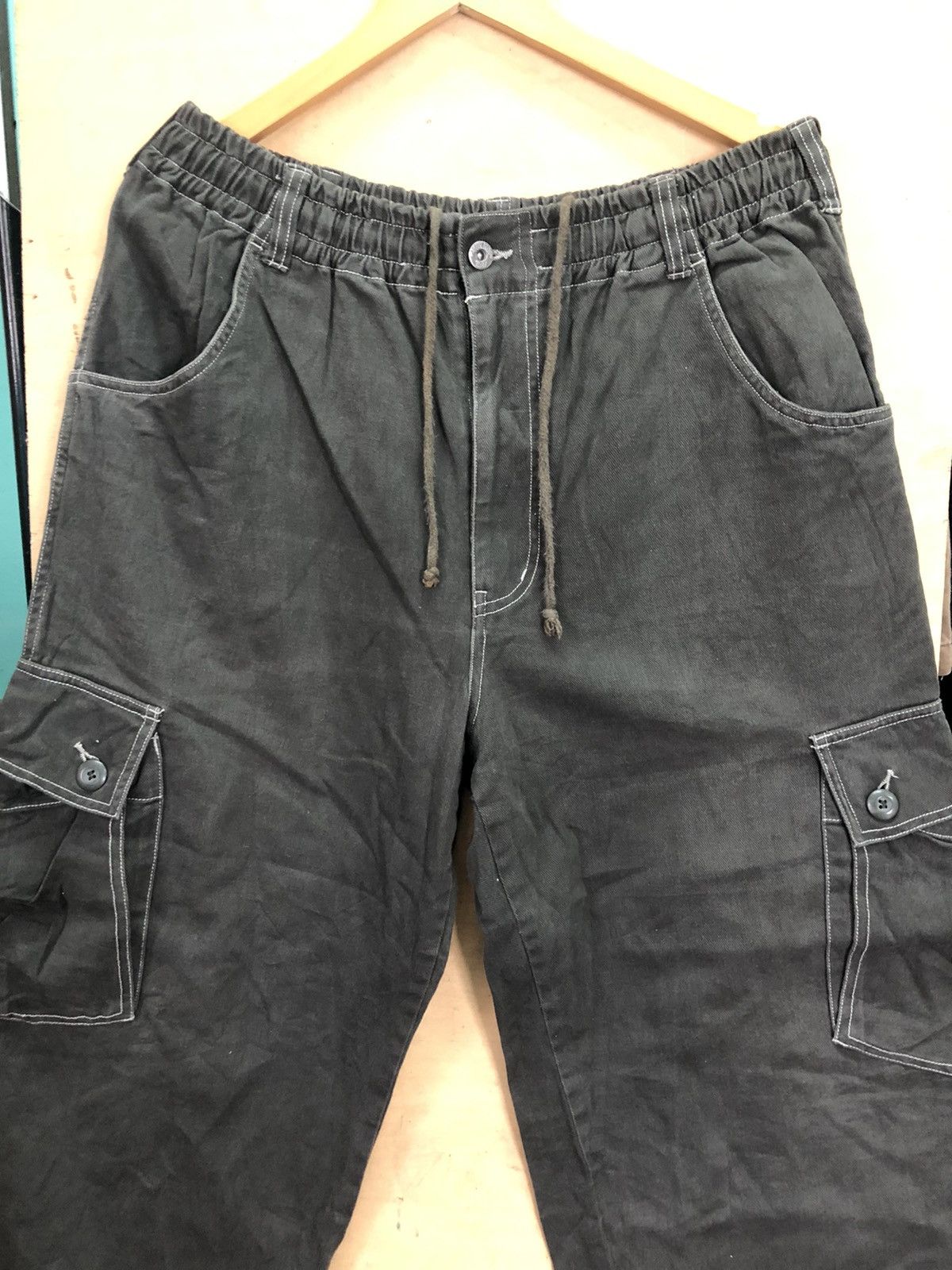 Japanese Brand Raton Laveur Baggy/Cargo Multipocket Pants Size US 32 / EU 48 - 3 Thumbnail