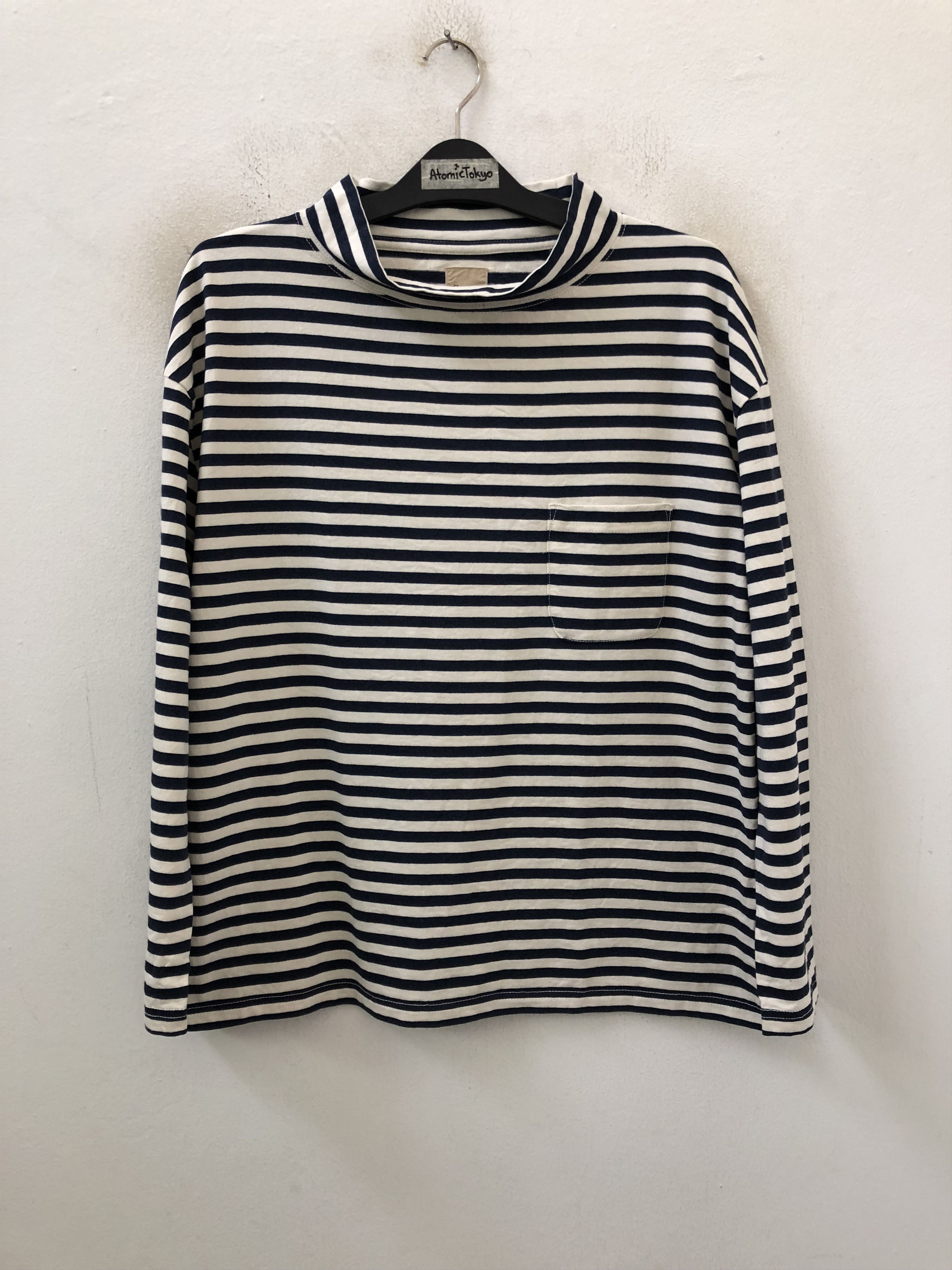 Sanca Japan Striped Baggy Oversize Turtle Neck Long Sleeve