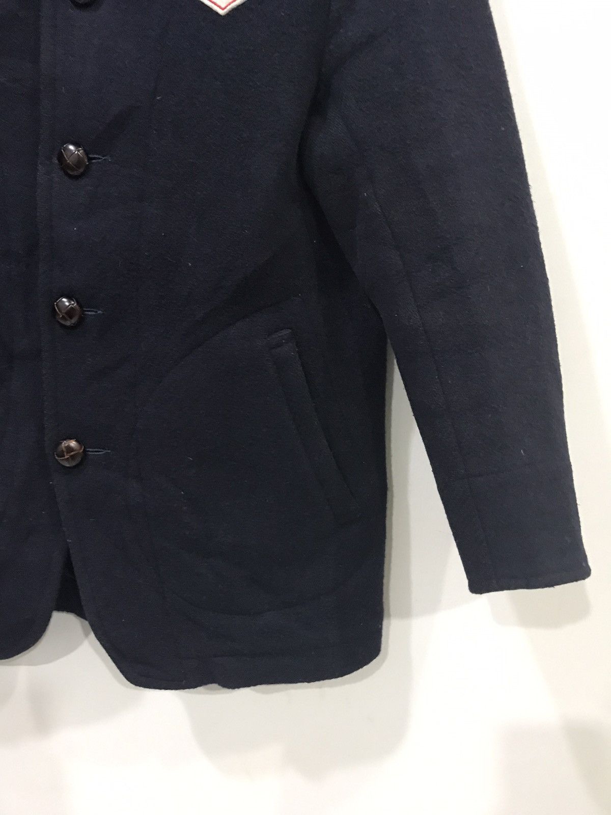 Danton DANTON Shawl Collar Navy Peacoat Size US M / EU 48-50 / 2 - 5 Thumbnail