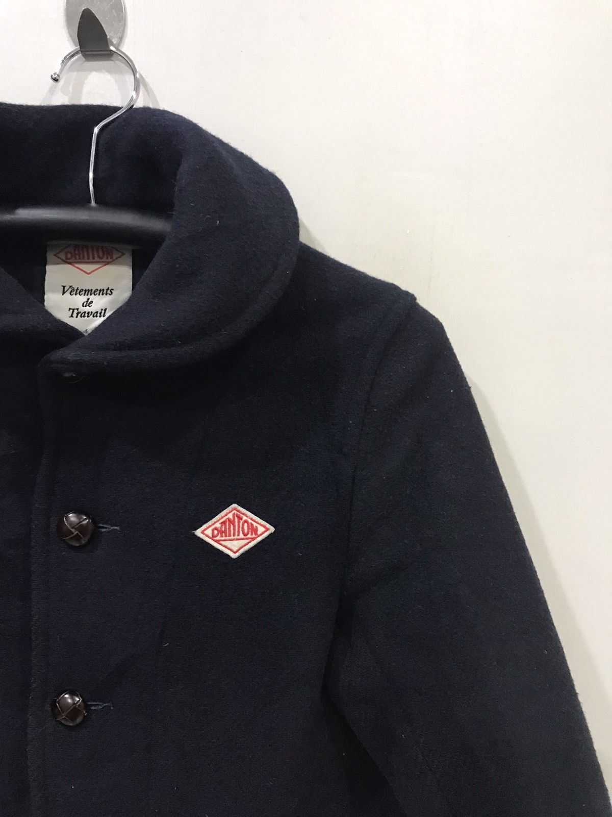 Danton DANTON Shawl Collar Navy Peacoat Size US M / EU 48-50 / 2 - 3 Thumbnail