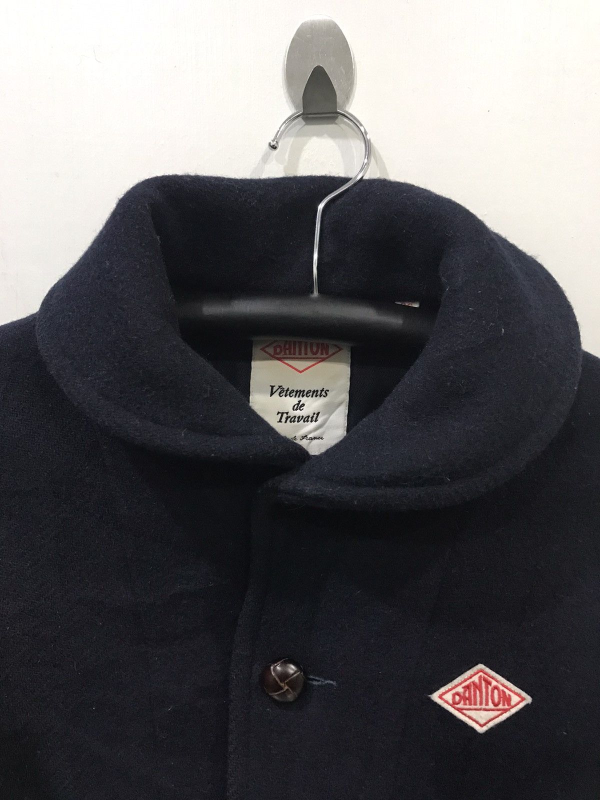 Danton DANTON Shawl Collar Navy Peacoat Size US M / EU 48-50 / 2 - 2 Thumbnail