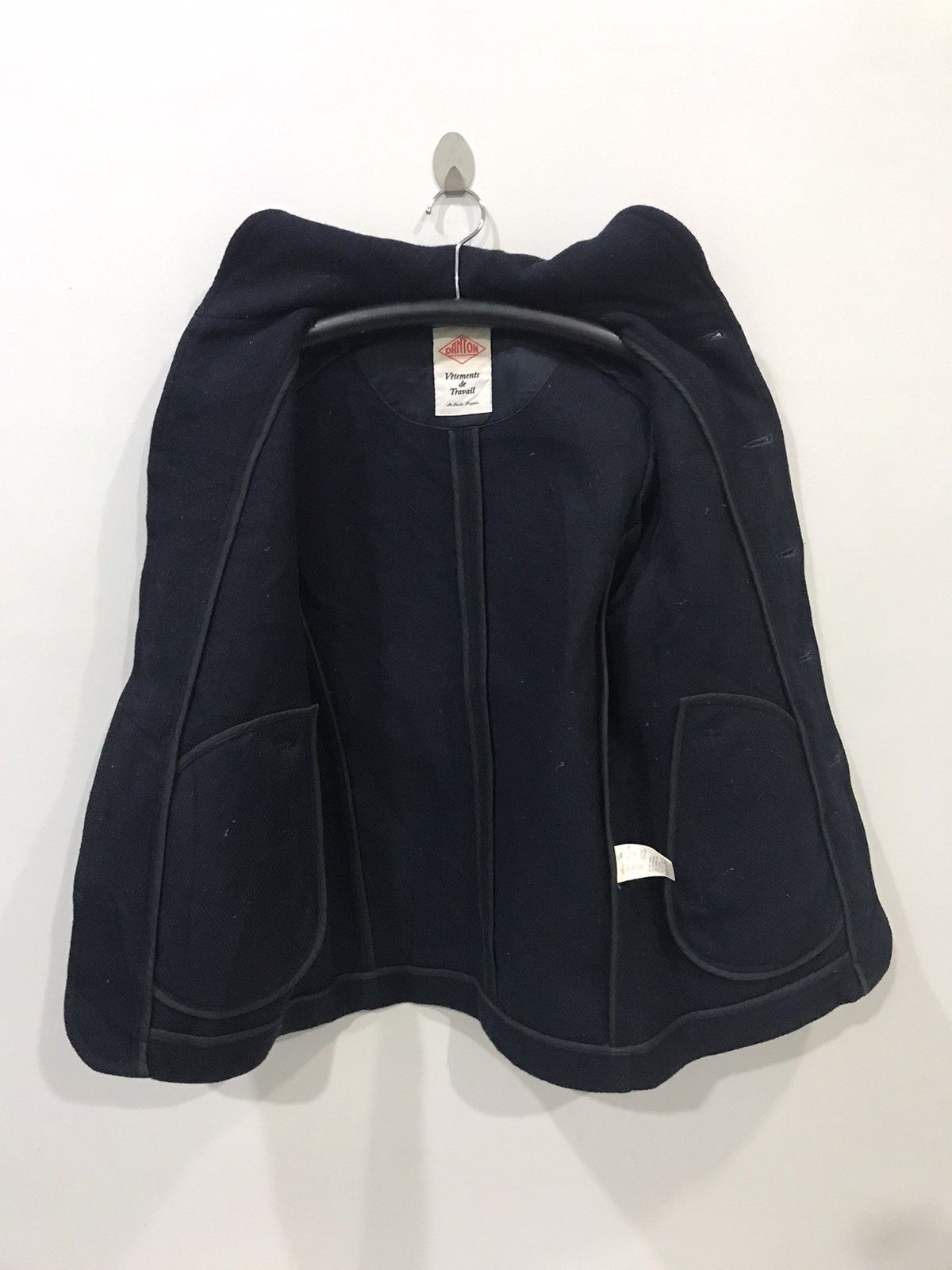 Danton DANTON Shawl Collar Navy Peacoat Size US M / EU 48-50 / 2 - 10 Thumbnail