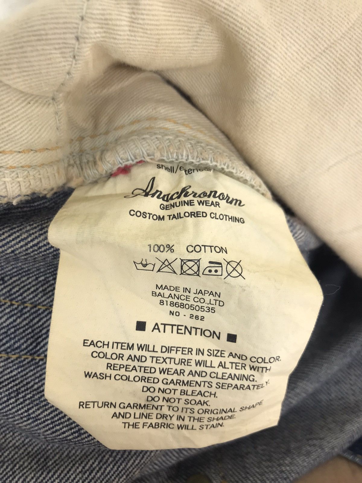 Hysteric Glamour Anachronorm Custom Tailored Clothing Denim Jeans Size US 30 / EU 46 - 15 Thumbnail
