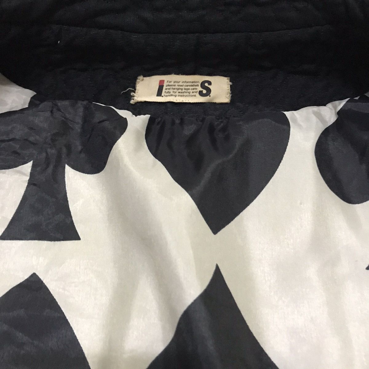 Issey Miyake Vintage 80s Issey Miyake distressed peacoat card motive Size US M / EU 48-50 / 2 - 19 Thumbnail