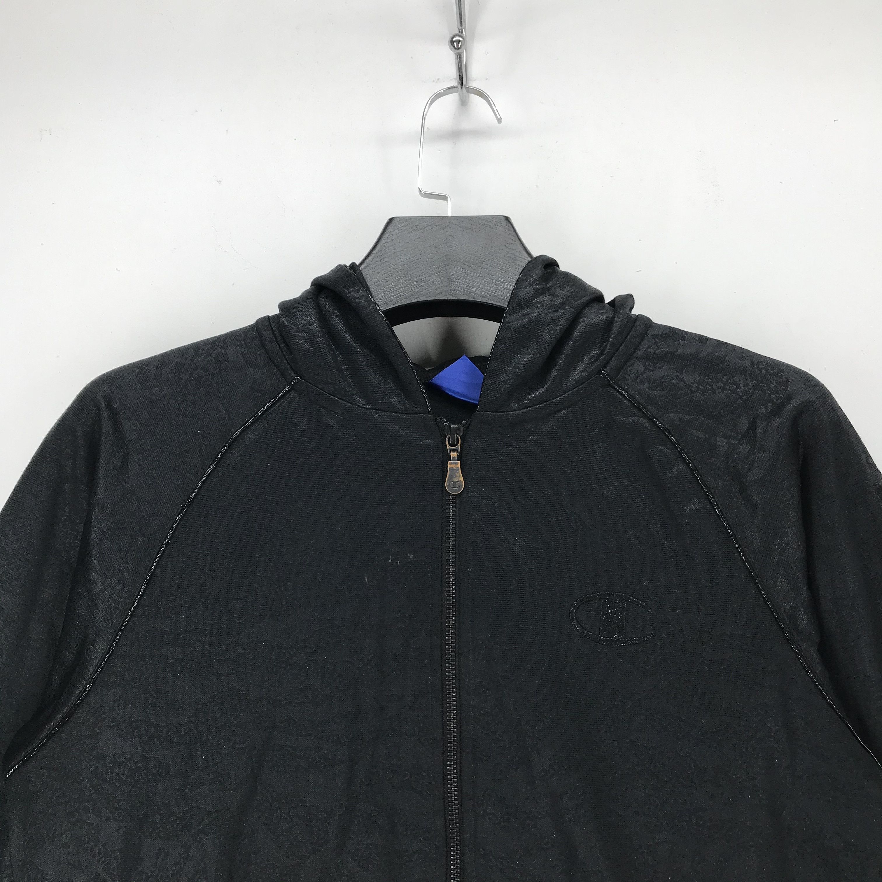 Champion Champion Sleeve Big Logo Zipper Light Hoodies #S329-15 Size US M / EU 48-50 / 2 - 2 Thumbnail