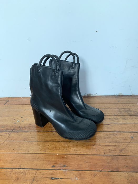 Random Identities Random Identities Black Worker Boots | Grailed