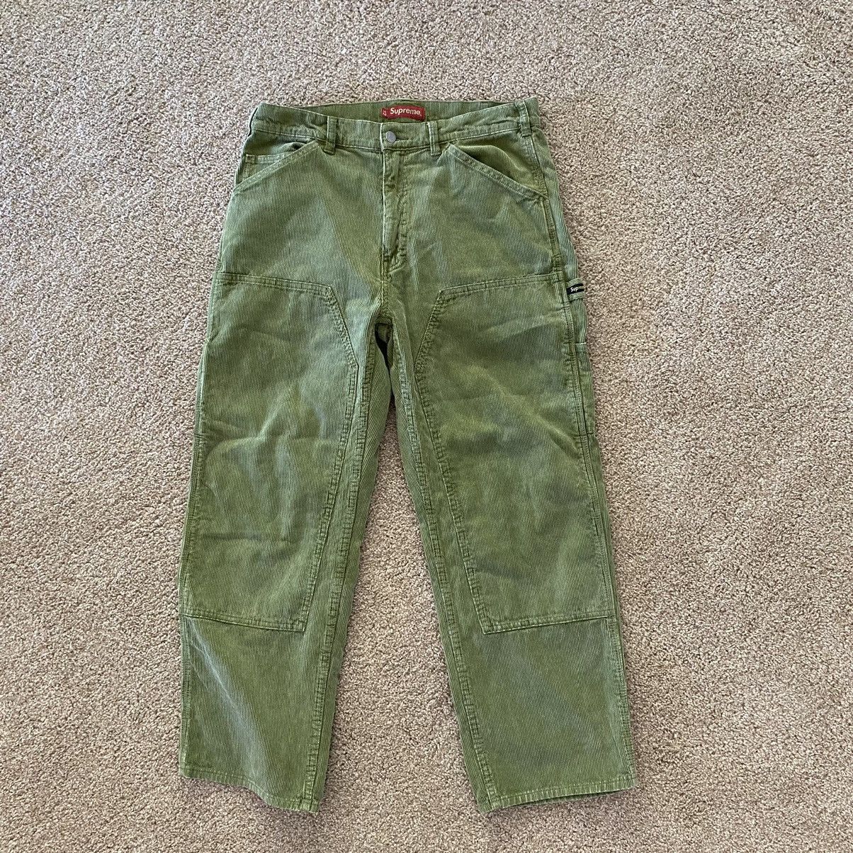 Supreme Supreme Green Corduroy Double Knee Pants | Grailed
