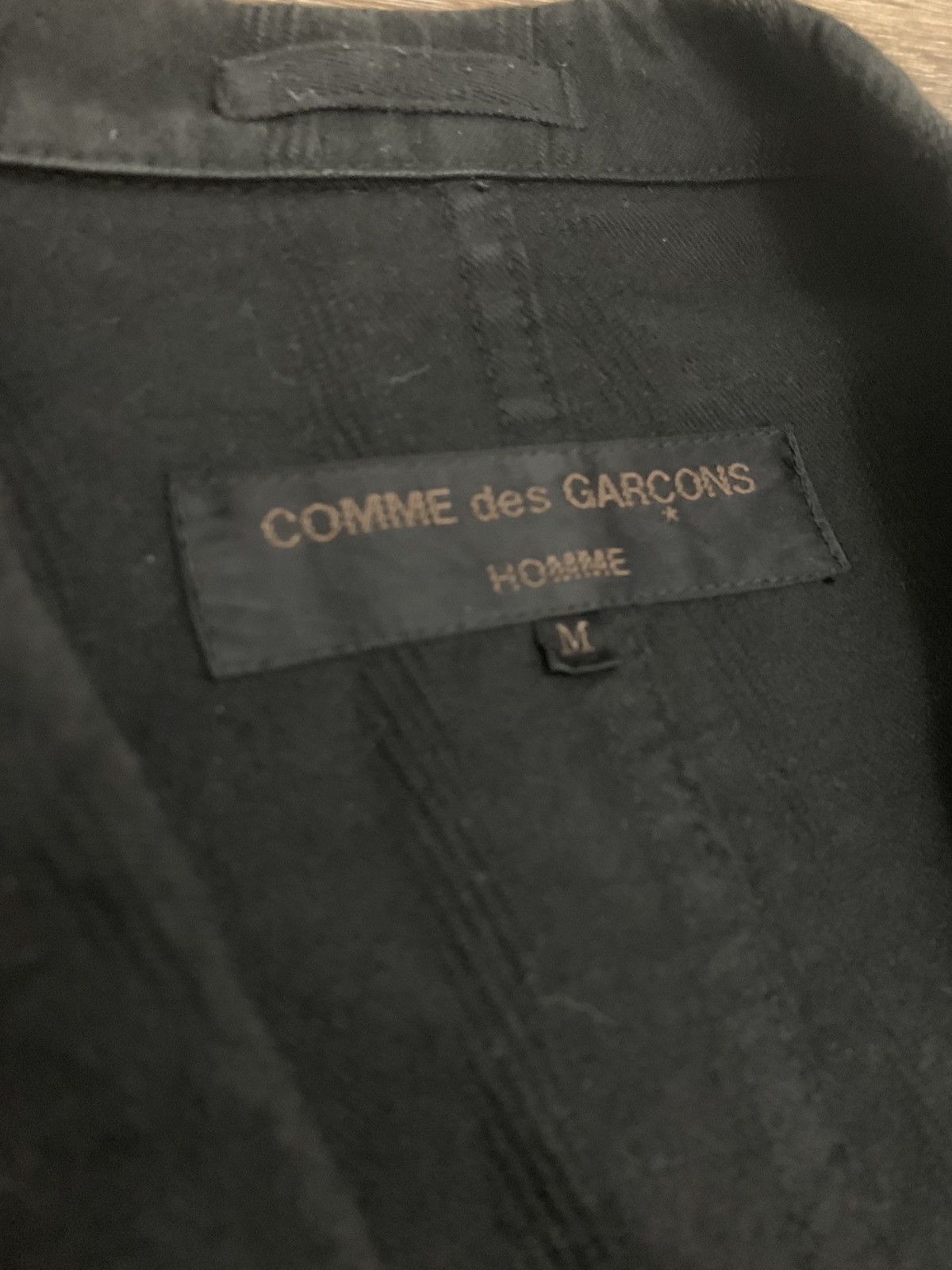 Comme des Garcons CDG Black Pinstripe Detail Jacket Size US M / EU 48-50 / 2 - 3 Thumbnail