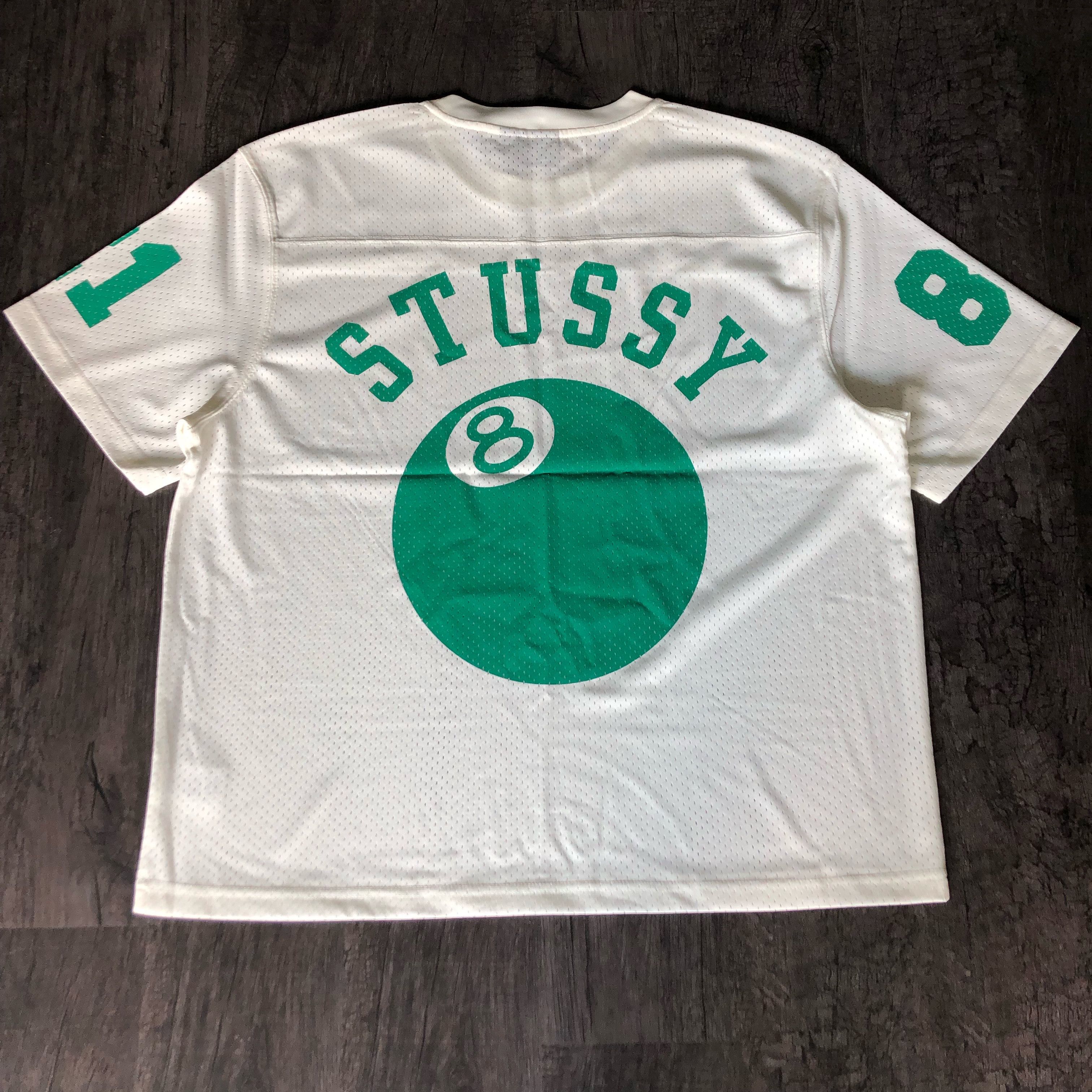 Buy Stussy Mesh Football Jersey 'Green' - 1140307 GREE