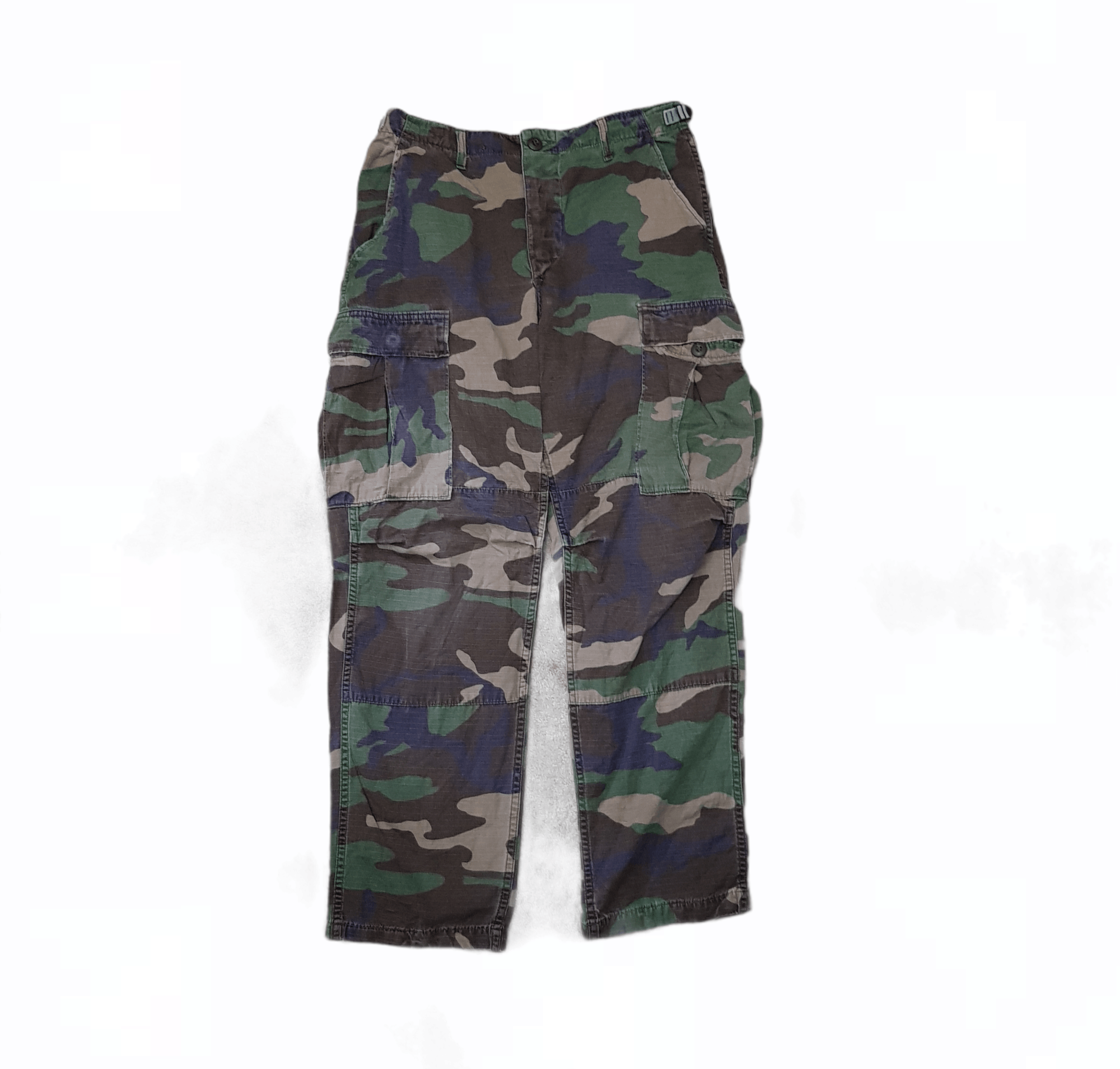 Vintage trousers hot weather woodland camouflase pattern combat Grailed
