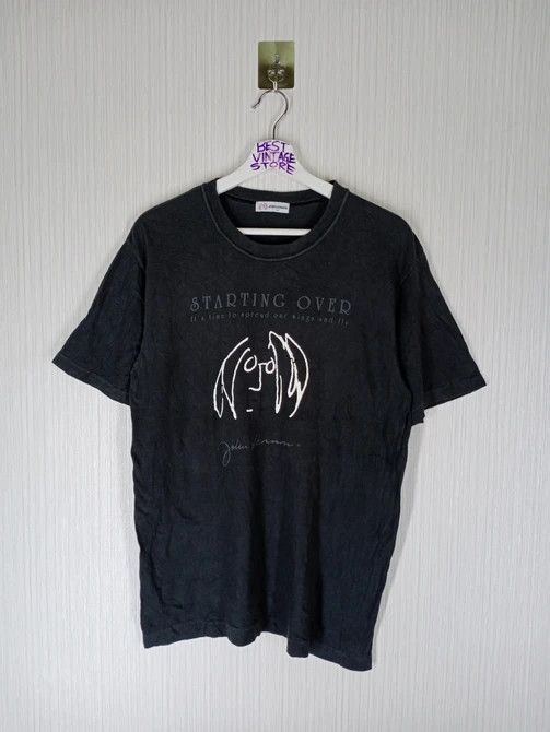 VINTAGE 90S JOHN LENNON STARTING OVER TSHIRT