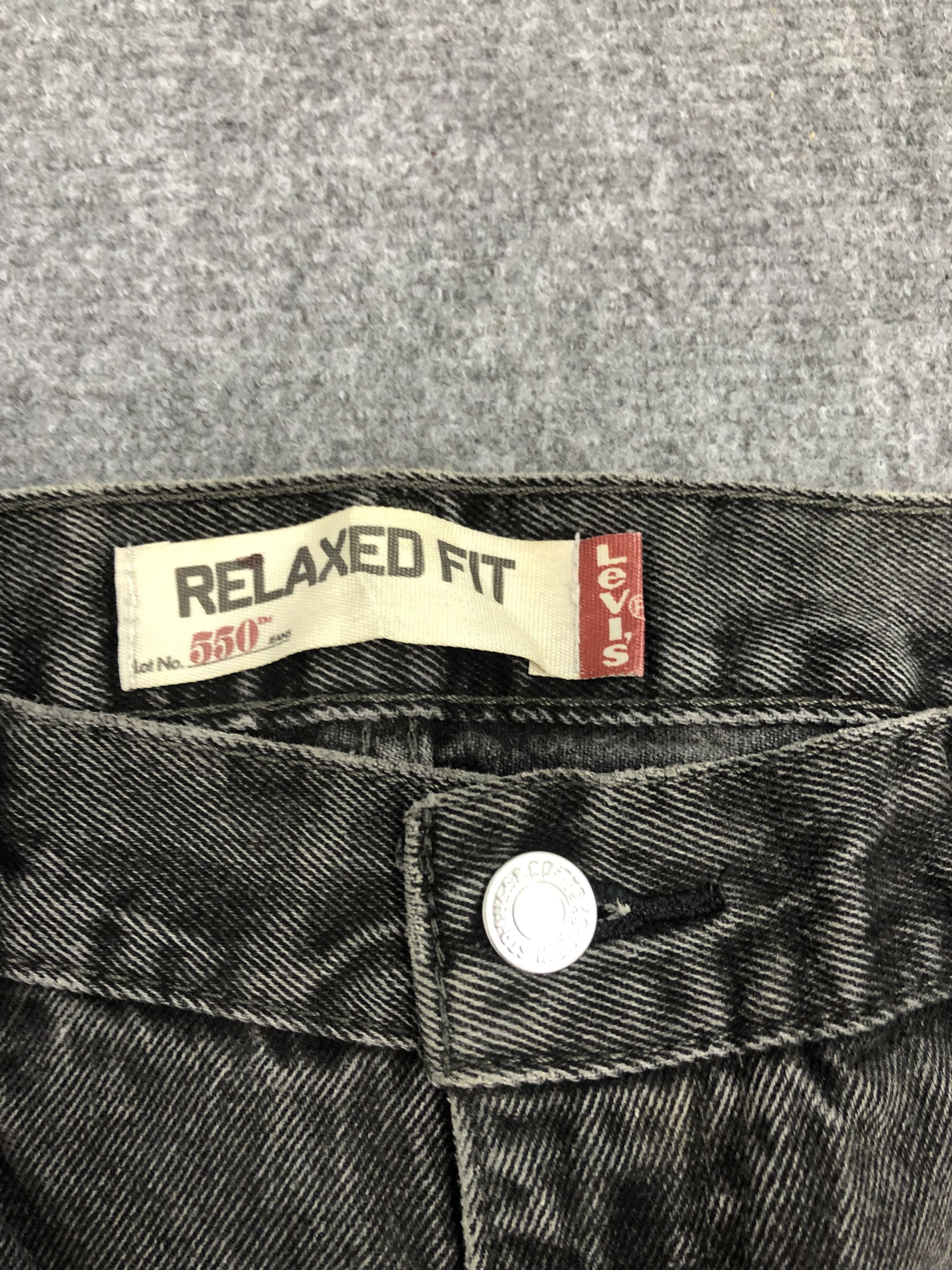 Levi's × Vintage Vintage Levis 550 Relaxed Fit Black Denim DP0267 Size US 36 / EU 52 - 6 Thumbnail