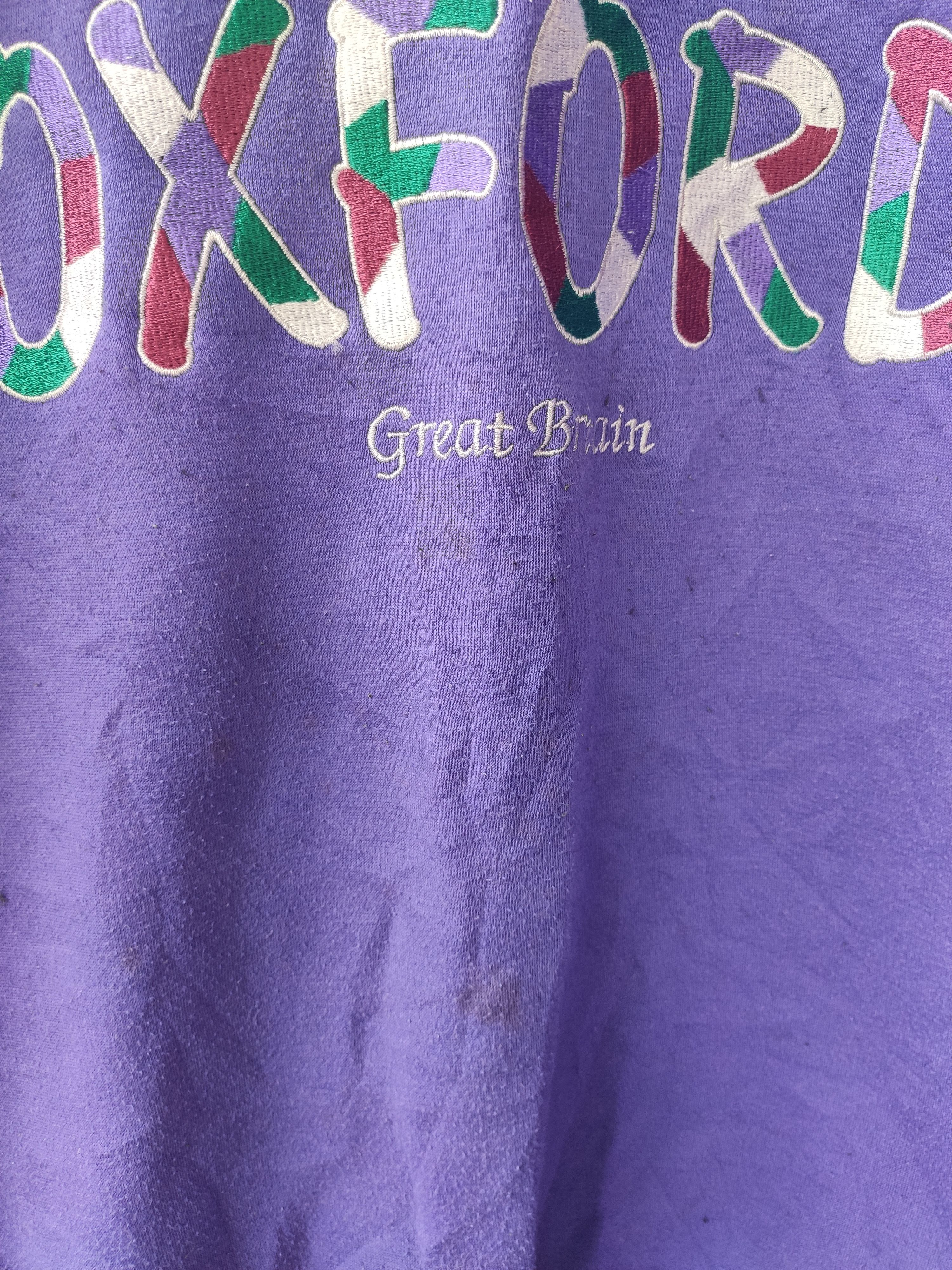 Vintage Vintage 90s Vintage OXFORD sweatshirt spell out embroidery Size US M / EU 48-50 / 2 - 5 Thumbnail