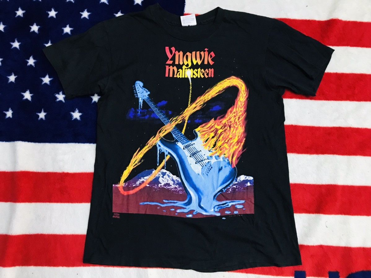 92年 YNGWIE MALMSTEEN FIRE&ICE Tシャツ 92年 YNGWIE MALMSTEEN FIRE&ICE Tシャツ イングヴェイ