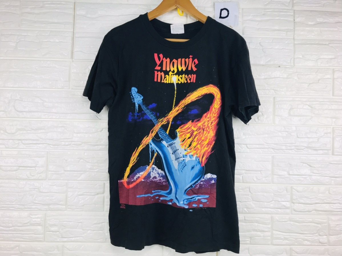 Vintage Yngwie Malmsteen Fire & Ice Tour 1992 L Size Tees