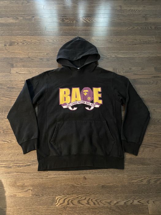 Bape OG Bape Hoodie Black Pullover Logo Ape Shall Never Kill Ape