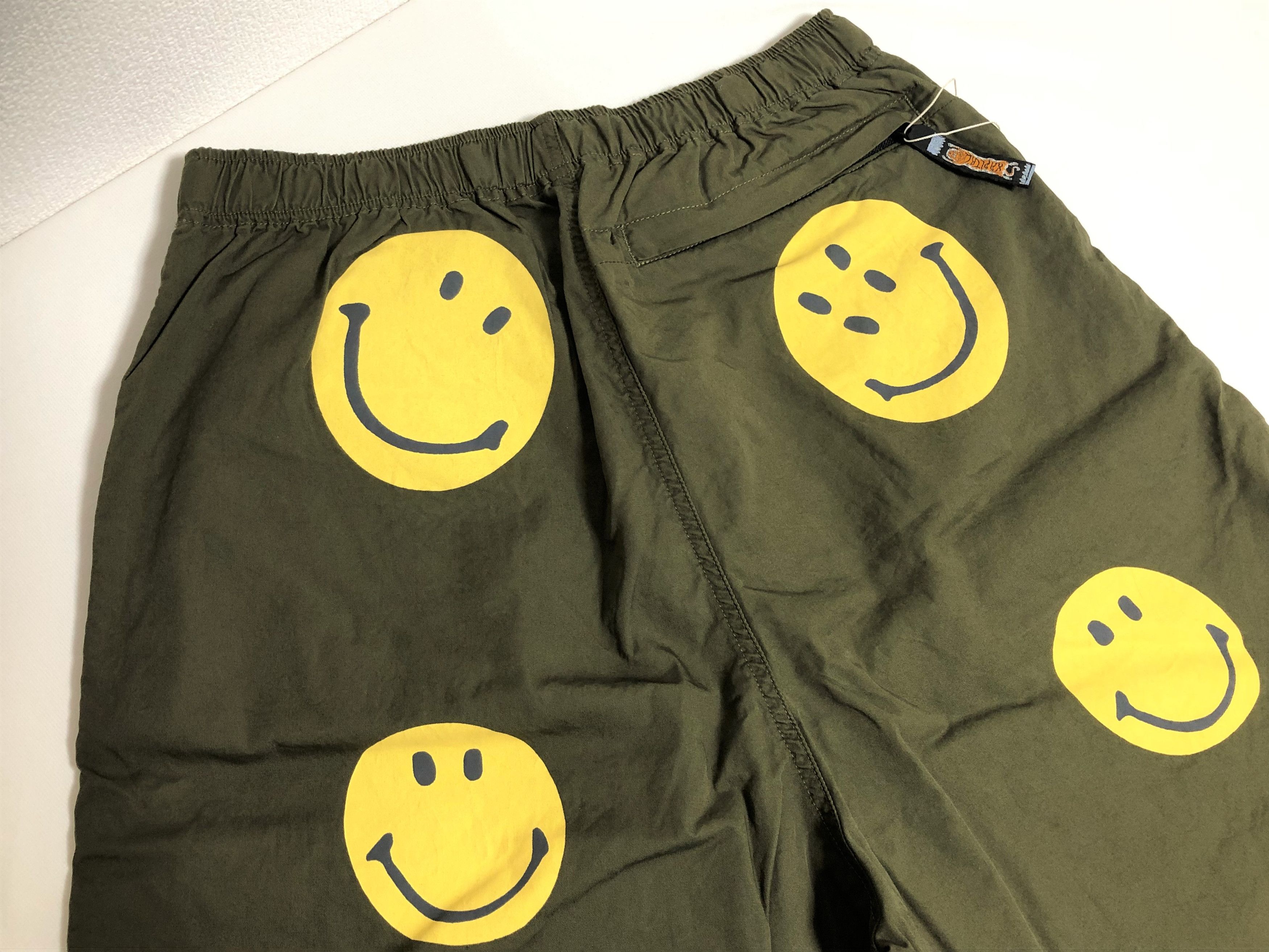 Kapital KAPITAL smiley shorts rain smile brand new khaki yellow L Size US 33 - 3 Thumbnail